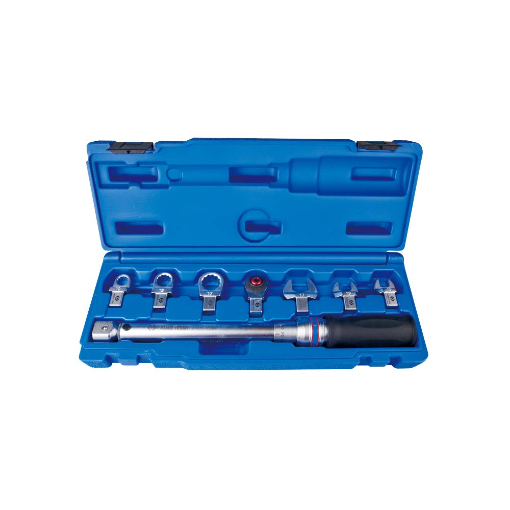 King Tony 345102D08MR Interchangeable Torque Wrench Set (9 x 12 Inch) - Professional Grade Torque Wrench Kit for Automotive, Industrial & Home Repair - Perfect for Mechanics, DIY & Construction Projects