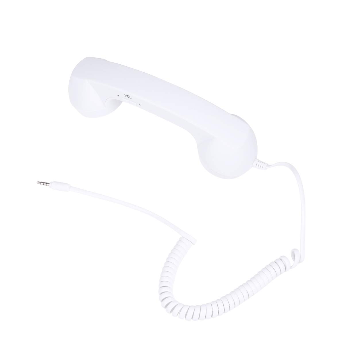 Vintage Retro Telephone Handset - 3.5mm Jack Antique Style Cell Phone Microphone Speaker with Adjustable Tone (Black) | Perfect for Smartphones, Landlines, TikTok Videos & Retro Themed Parties