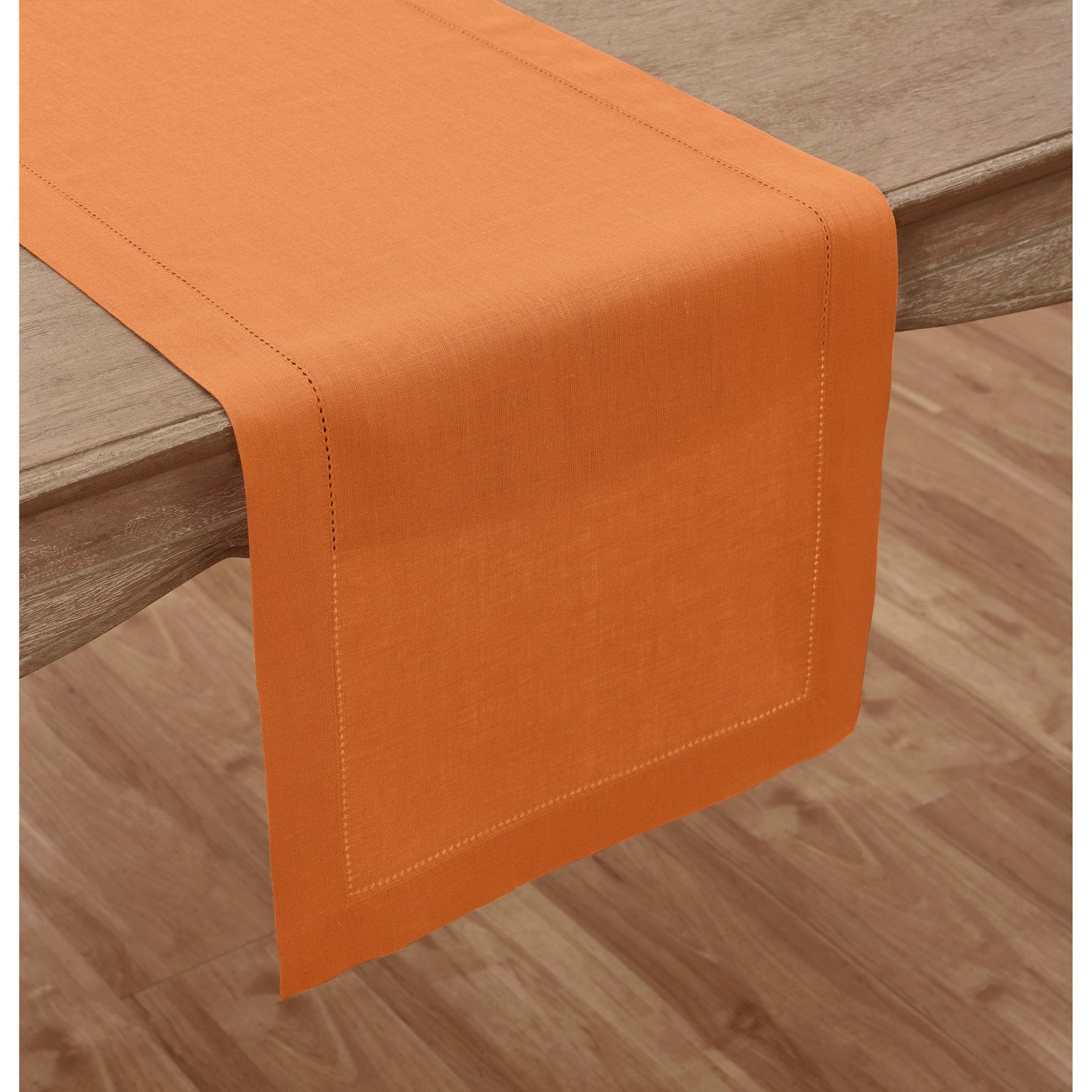 Elegant Classic Hemstitch Table Runner - 12x72 Inch White Linen Table Decor for Dining Room, Wedding & Holiday Parties - Perfect for Farmhouse, Rustic & Boho Home Decor