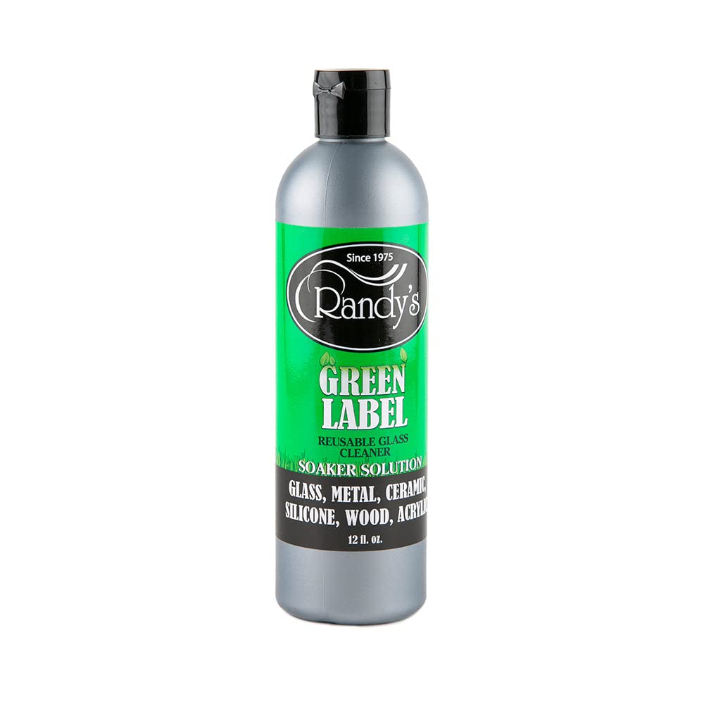 Randy's Green Label Soaper Solution - 16 Fl Oz Reusable Glass Cleaner Spray | Eco-Friendly Streak-Free Window & Mirror Cleaner for Home, Office & Car Windows