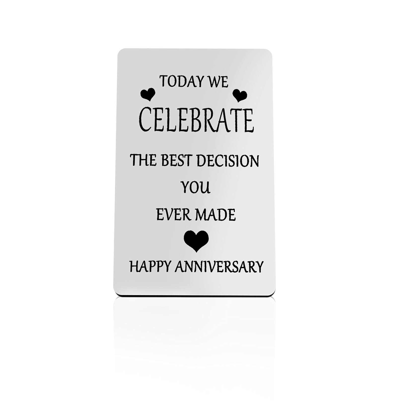 Romantic Anniversary Card for Husband & Boyfriend - Wallet Insert Gift for Wedding, Christmas & Valentine's Day - Thoughtful Present for Him, Fiancé & Special Occasions - Perfect for Date Nights, Surprise Gifts & Relationship Milestones