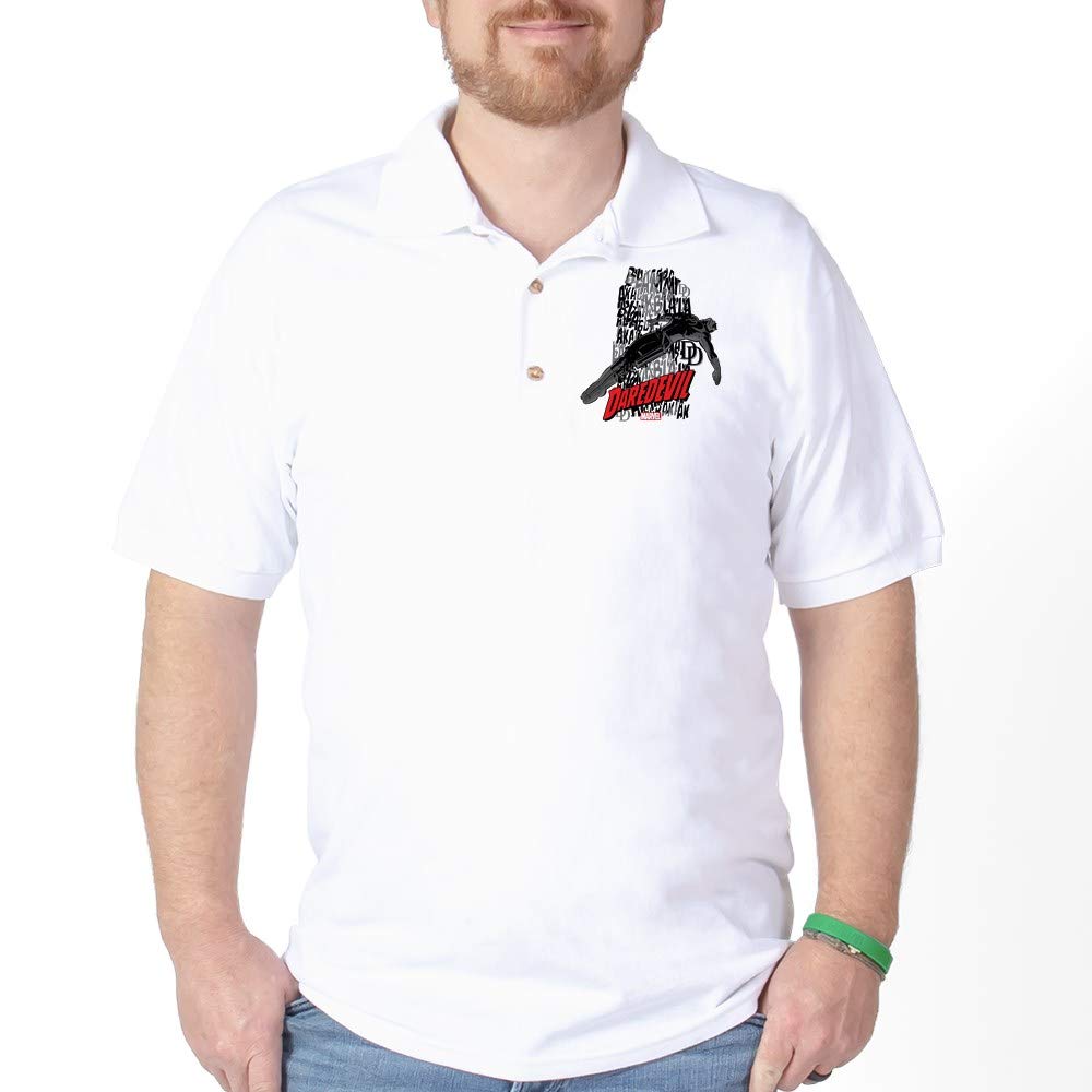 Daredevil Falling Golf Shirt - Stylish Men's Polo Shirt for Golf & Casual Wear - Perfect for Golf Tournaments, Office & Weekend Outings