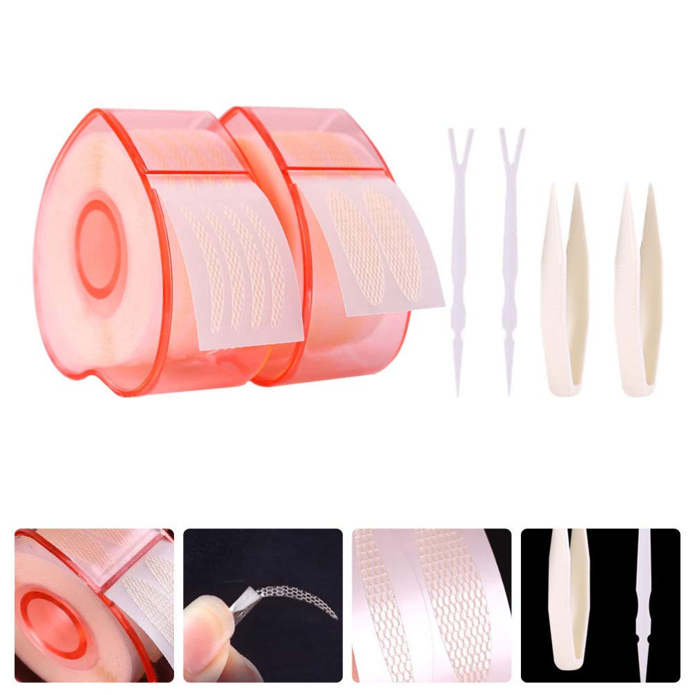 2 Pack Invisible Eyelid Tape Strips - Double Eyelid Stickers for Hooded & Droopy Eyes | Natural Eye Lift Tape with Strong Adhesive | Perfect for Asian Monolid Makeup & Everyday Eye Enhancement