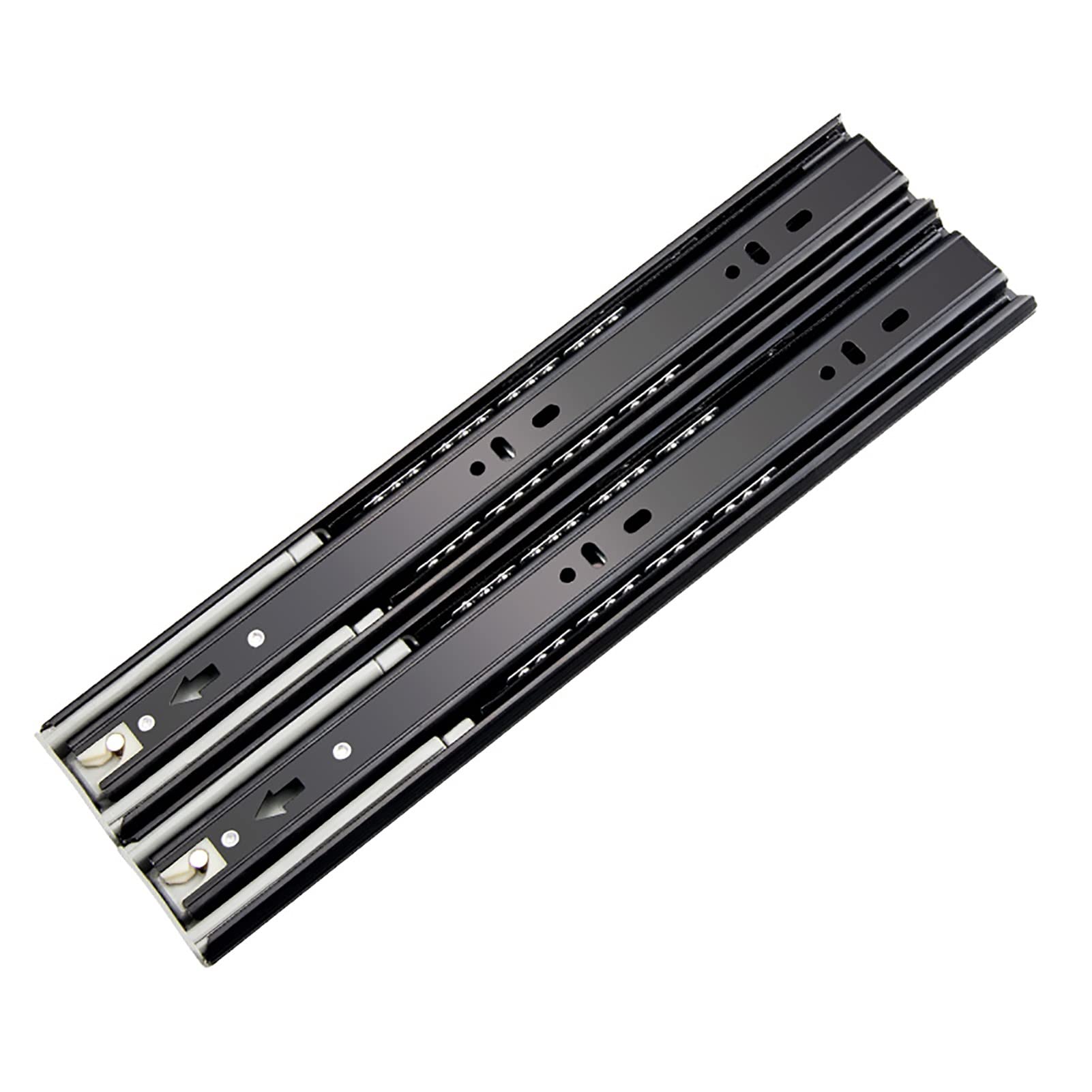 Heavy Duty Ball Bearing Drawer Slides - 100 Lbs Load Capacity, Fully Retractable Side-Mounted Drawer Runners (30cm/12 Inch Pair) - Perfect for Bookcases, Bedroom Furniture, Kitchen Cabinets & Office Storage Solutions