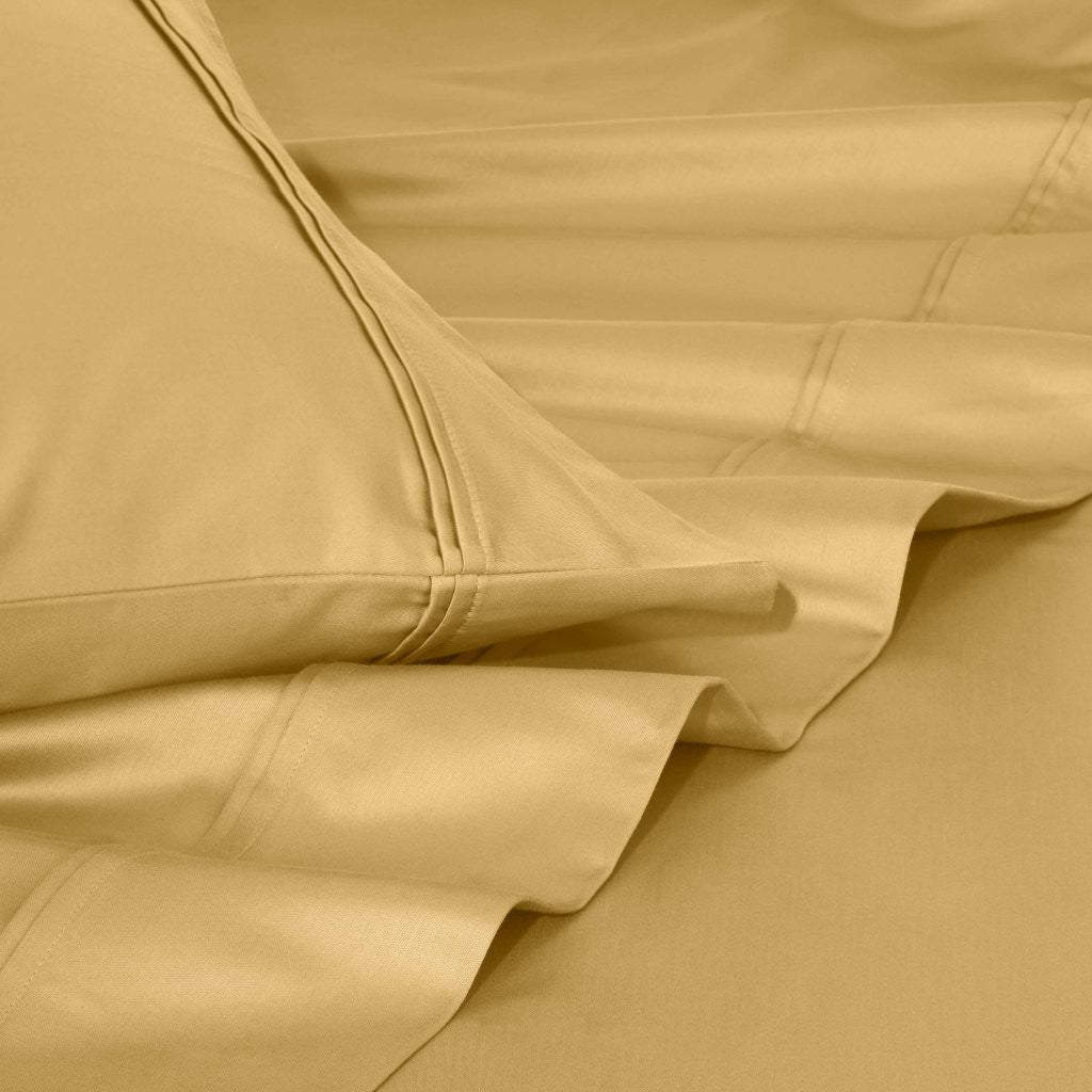Luxury 1200 Thread Count Egyptian Cotton Deep Pocket Bed Sheet Set - Queen Size, Soft & Breathable for Ultimate Comfort - Perfect for Master Bedroom, Guest Room & Hotel Use