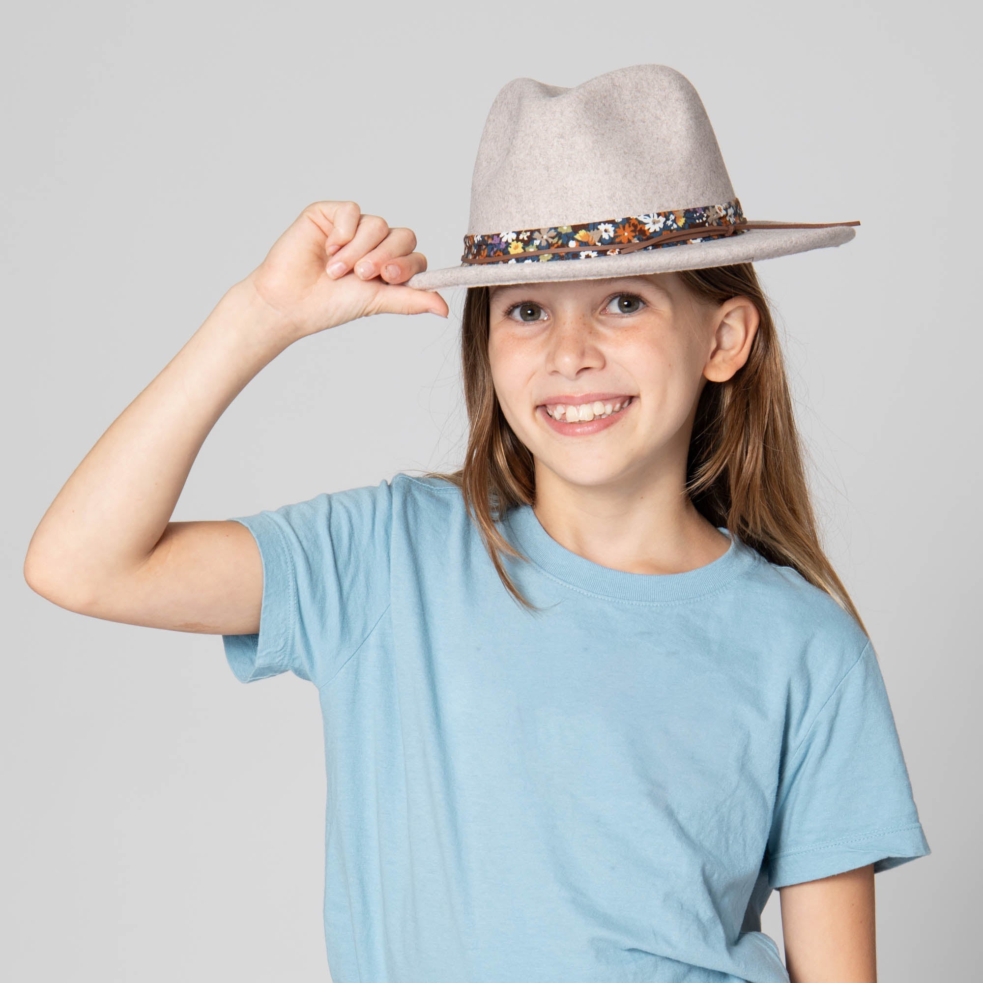 Stylish Fedora Hat with Floral Cotton Band - Classic Summer Sun Hat for Women & Men - Perfect for Outdoor Events, Beach Vacations & Fashion Accessories