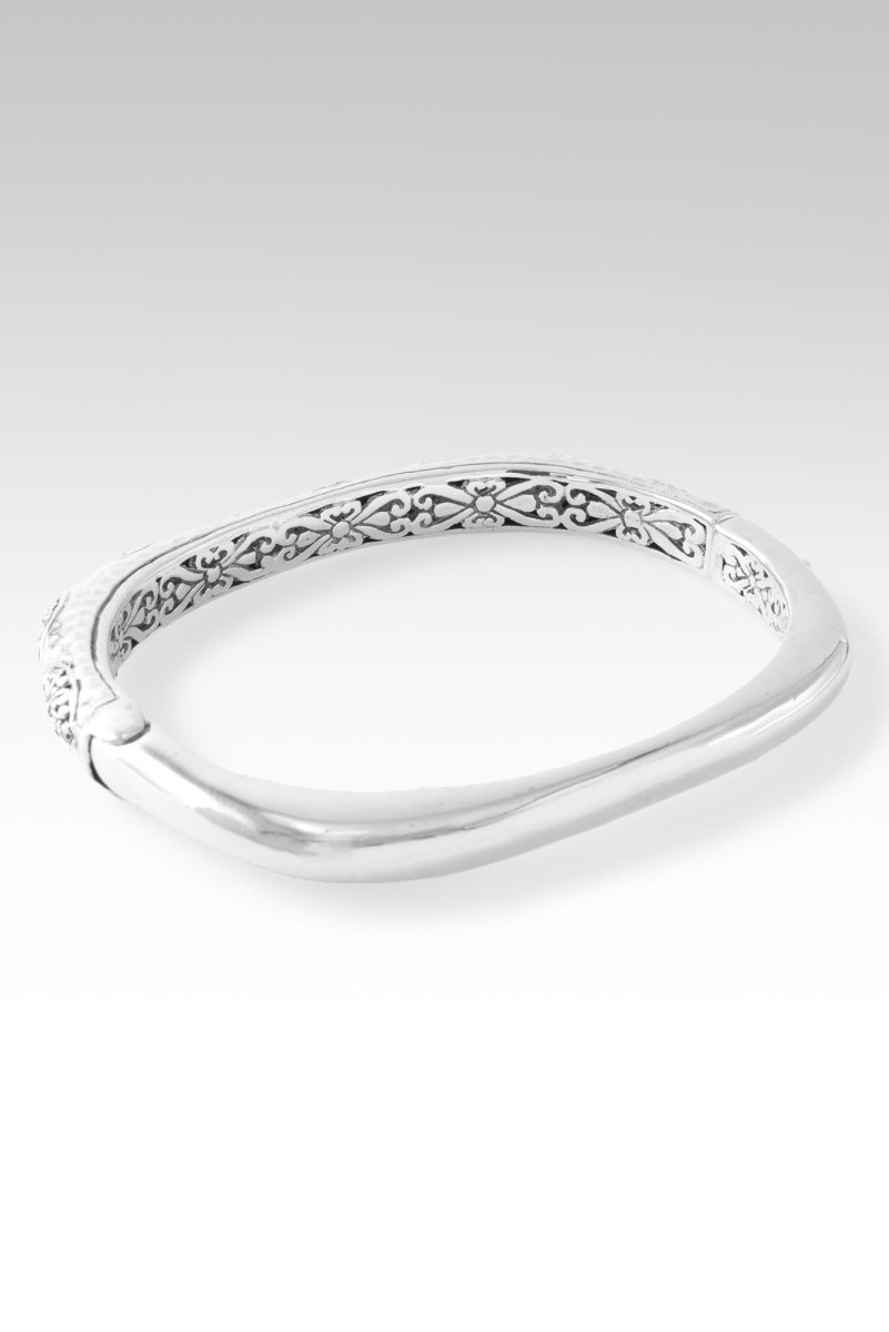 Loved Beyond Measure Bangle™ - Handcrafted Sterling Silver Hammered Bracelet for Women | Perfect Gift for Anniversary, Birthday & Special Occasions