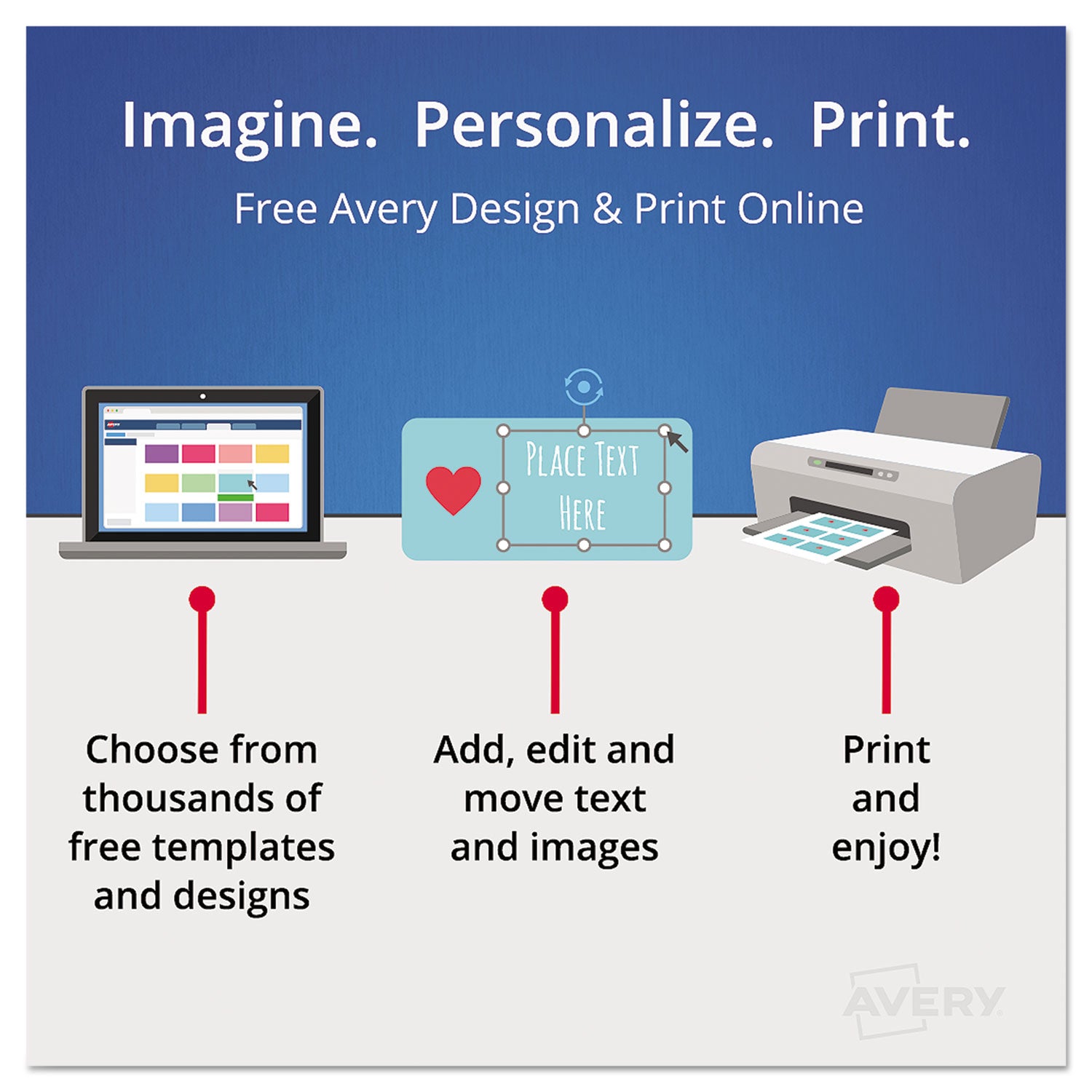 Avery® Durable Permanent ID Labels with TrueBlock Technology - 3.5