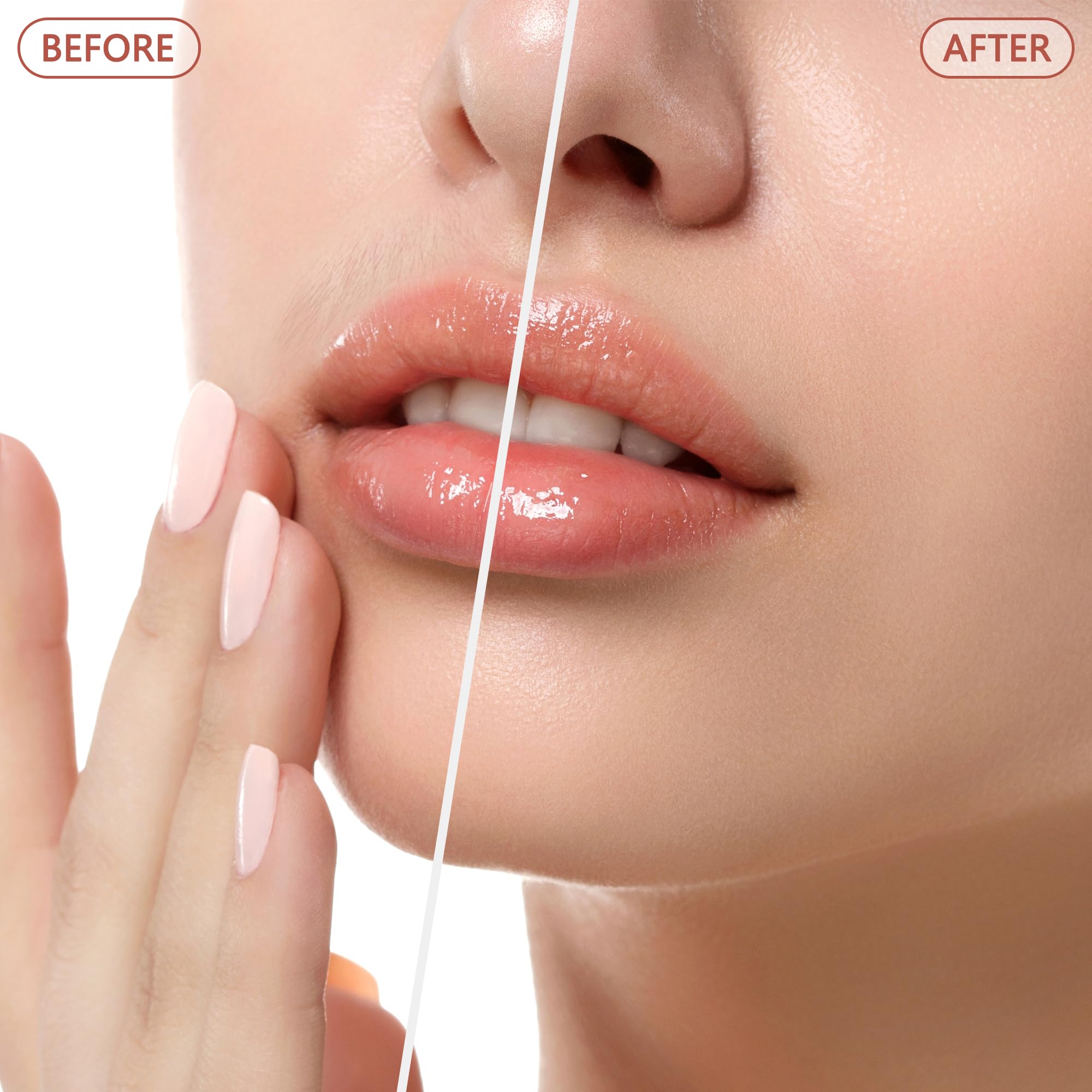 Painless Facial Hair Remover for Women - Electric Hair Removal Device for Face & Lips - Peach Fuzz Shaver with LED Light (White) | Perfect for Smooth Skin at Home, Travel & Quick Touch-Ups