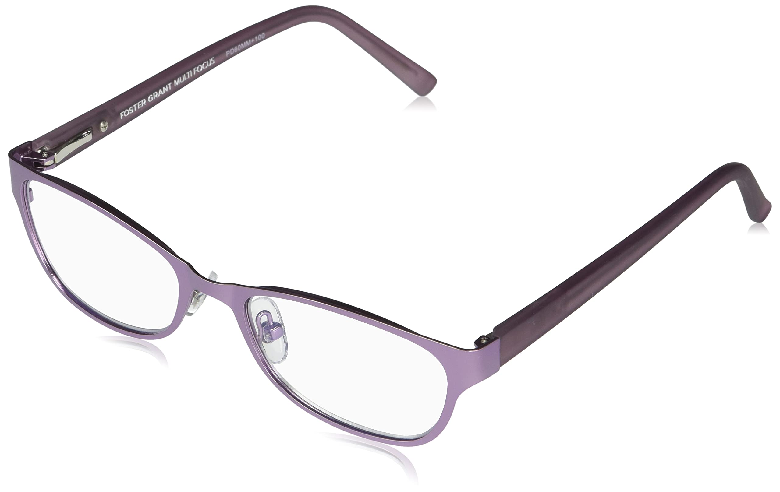 Foster Grant Charlsie Women's Rectangular Multifocus Reading Glasses - Stylish & Comfortable for Work, Reading & Computer Use