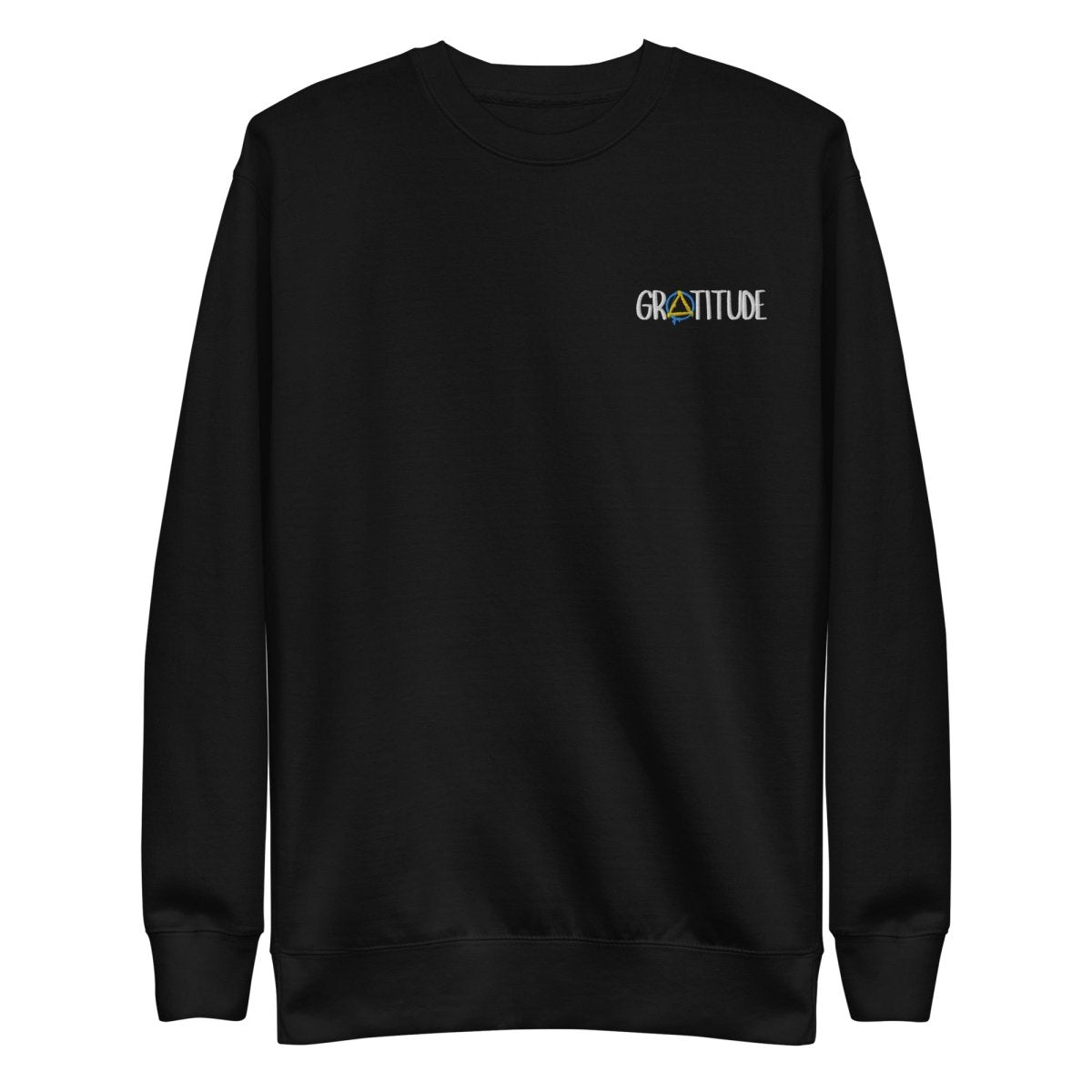 Premium Gratitude Embroidered Unisex Sweatshirt - Soft Cotton Pullover for Men & Women - Perfect for Casual Wear, Gifts & Everyday Comfort