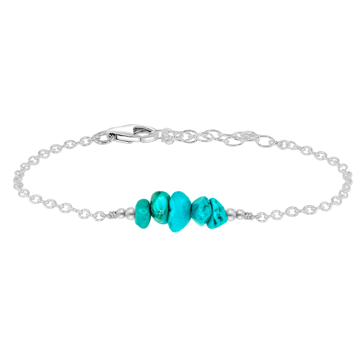 Turquoise Chip Bead Bar Bracelet for Women – Handmade Boho Jewelry for Everyday Wear & Special Occasions