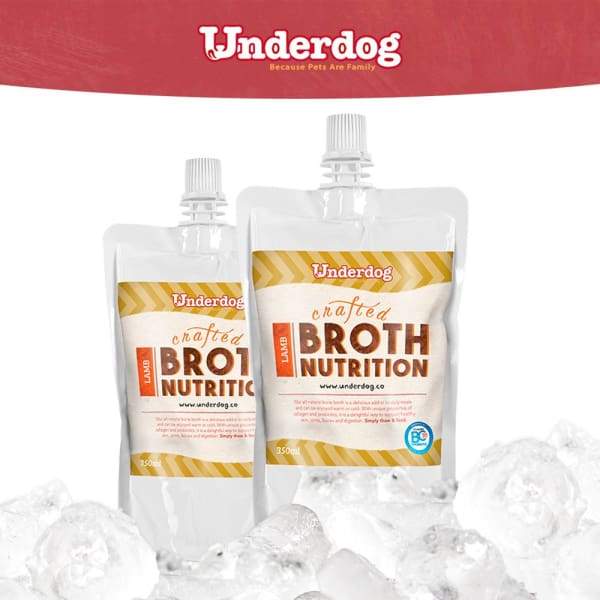 Premium Frozen Lamb Bone Broth for Dogs - 350ml | High-Protein Dog Supplement for Joint Health & Digestion | Perfect for Senior Dogs & Post-Surgery Recovery