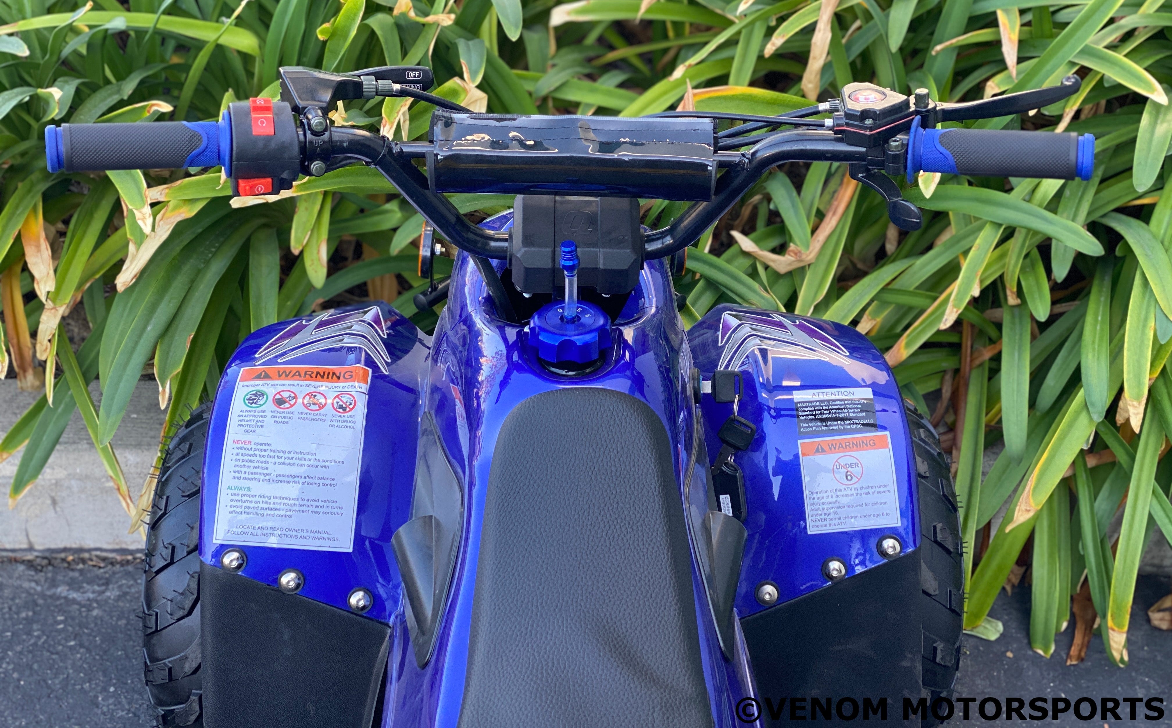 Venom Moccasin 110cc ATV - Fully Automatic Gas-Powered Quad Bike for Adults & Teens - Perfect for Off-Road Trail Riding, Farm Work & Backyard Fun