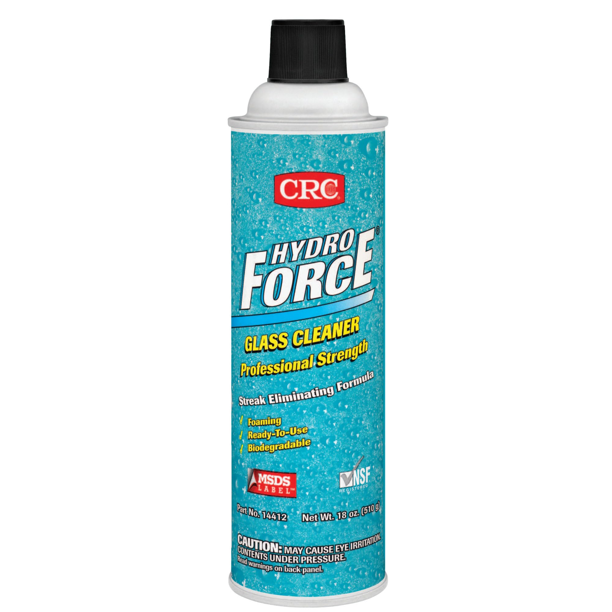 CRC 14412 20Oz Professional Glass Cleaner & Lab Surface Cleaner - 12 Can Case Pack | Ideal for Windows, Mirrors, Lab Equipment & Office Cleaning