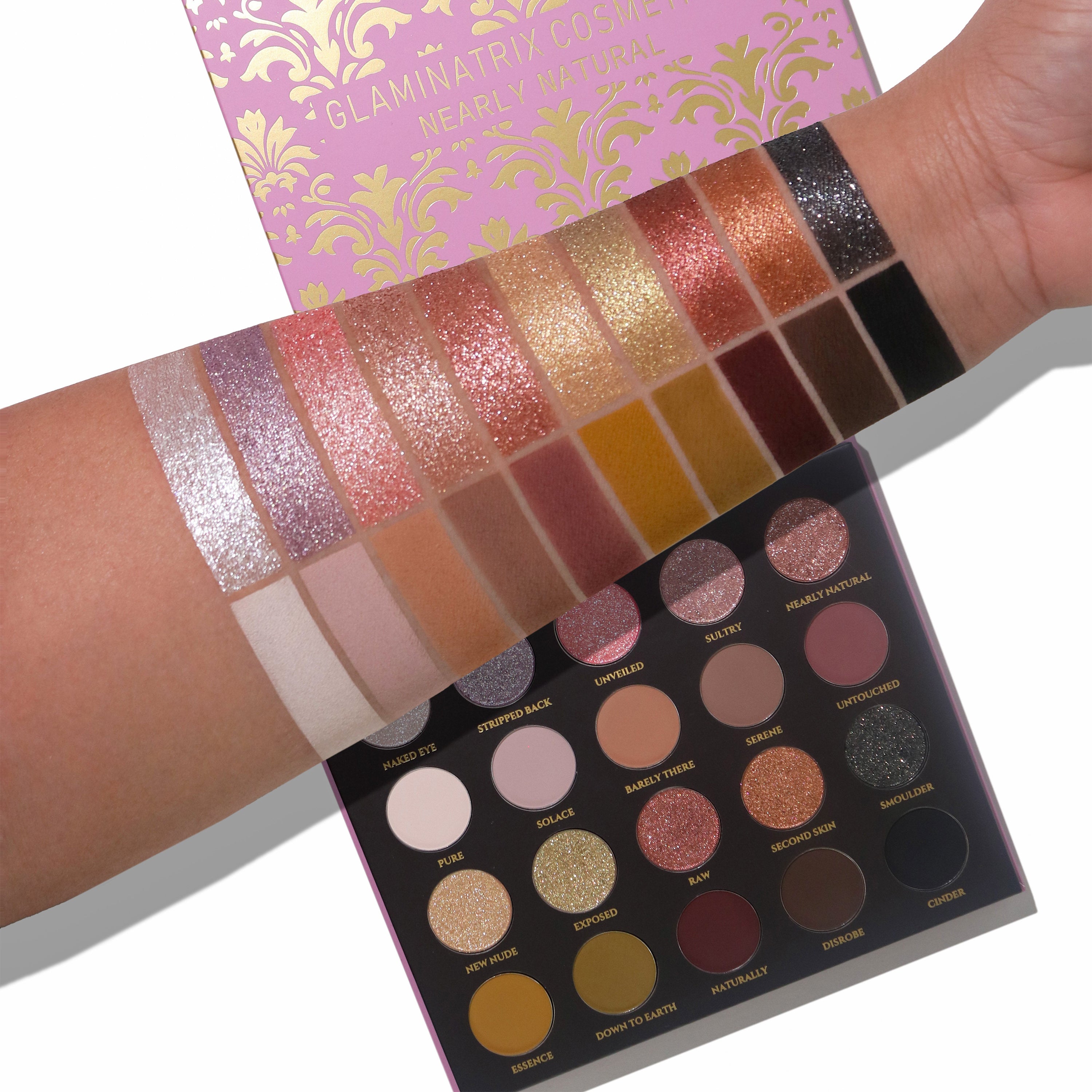 Nearly Natural Eyeshadow Palette - Vegan & Cruelty-Free Makeup Kit for Everyday & Party Looks | Soft Matte & Shimmer Shades