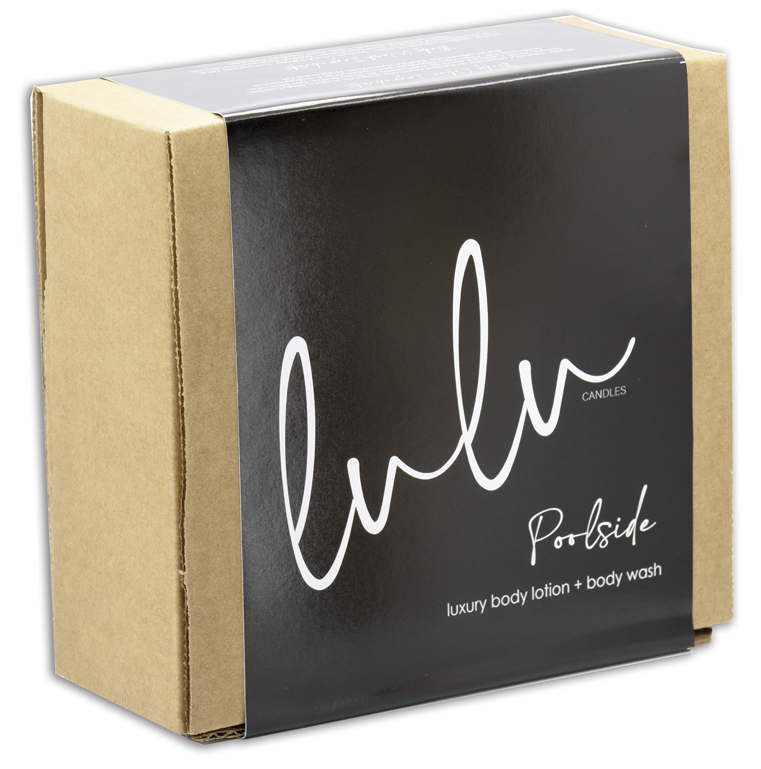 Lulu Candles After Dark - Mahogany Teak Scented Body Wash & Lotion Set (16 Fl Oz) | Moisturizing & Revitalizing Skincare Duo | Perfect for Relaxing Bath & Spa Nights