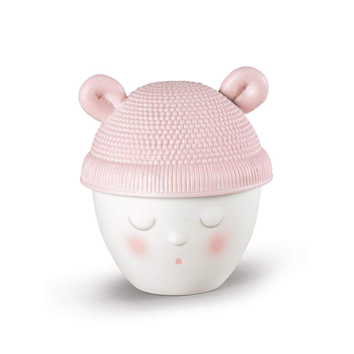 LLADRÓ Porcelain Baby Girl Box - Handcrafted Collectible Gift for Newborns, Christening & Special Occasions