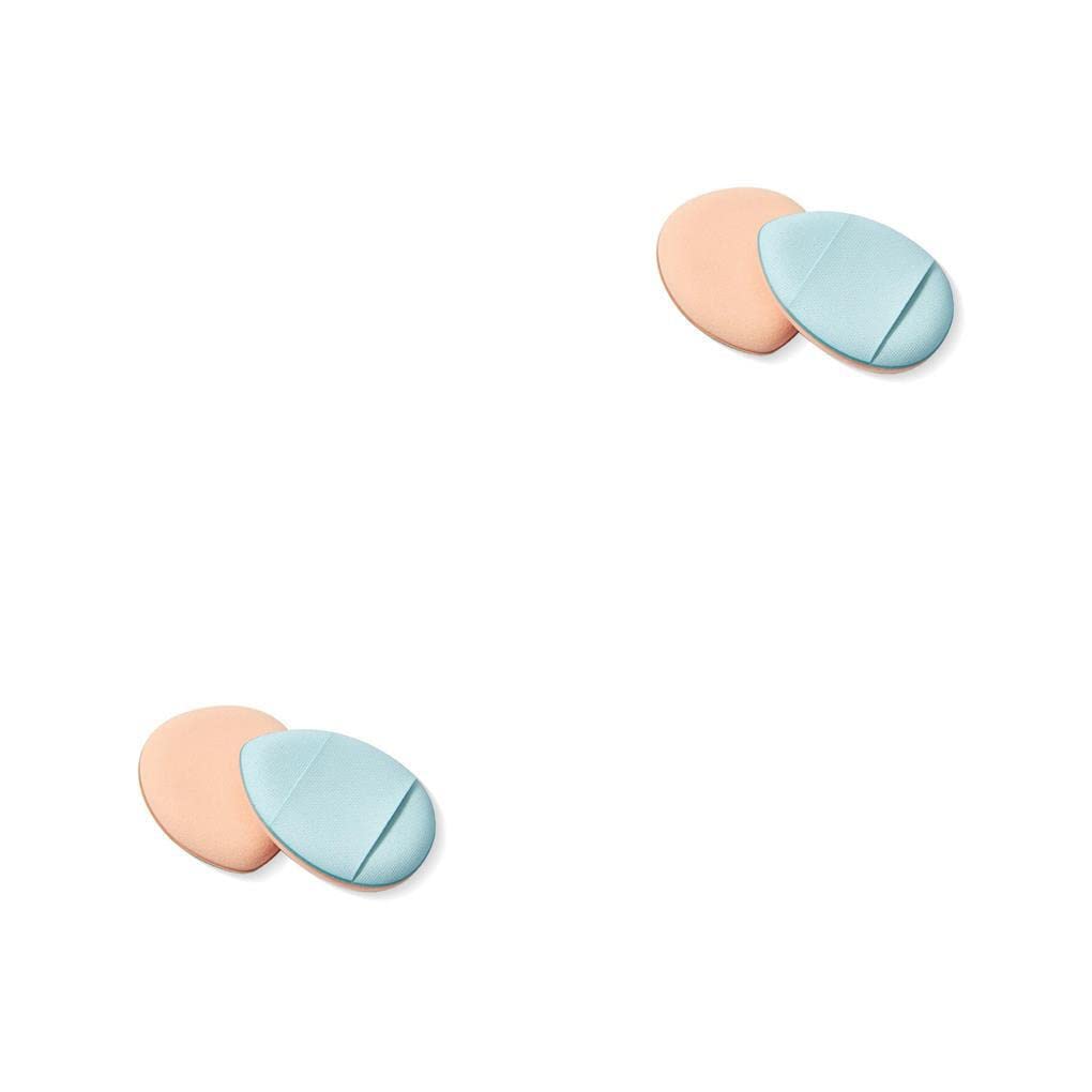 BOKIOESDE 2 Pack Mini Portable Powder Puff - Soft Makeup Sponge for Foundation & Blending - Sky Blue | Travel-Friendly Cosmetic Blender for On-the-Go Touch Ups