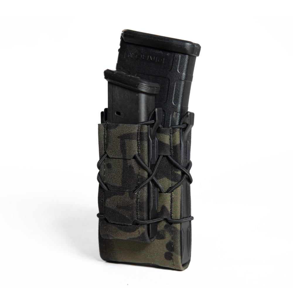 High Speed Gear GEN 2 Double Decker TACO Rifle & Pistol Magazine Pouch - Tactical Molle-Compatible Ammo Holder for Shooting Range & Outdoor Hunting