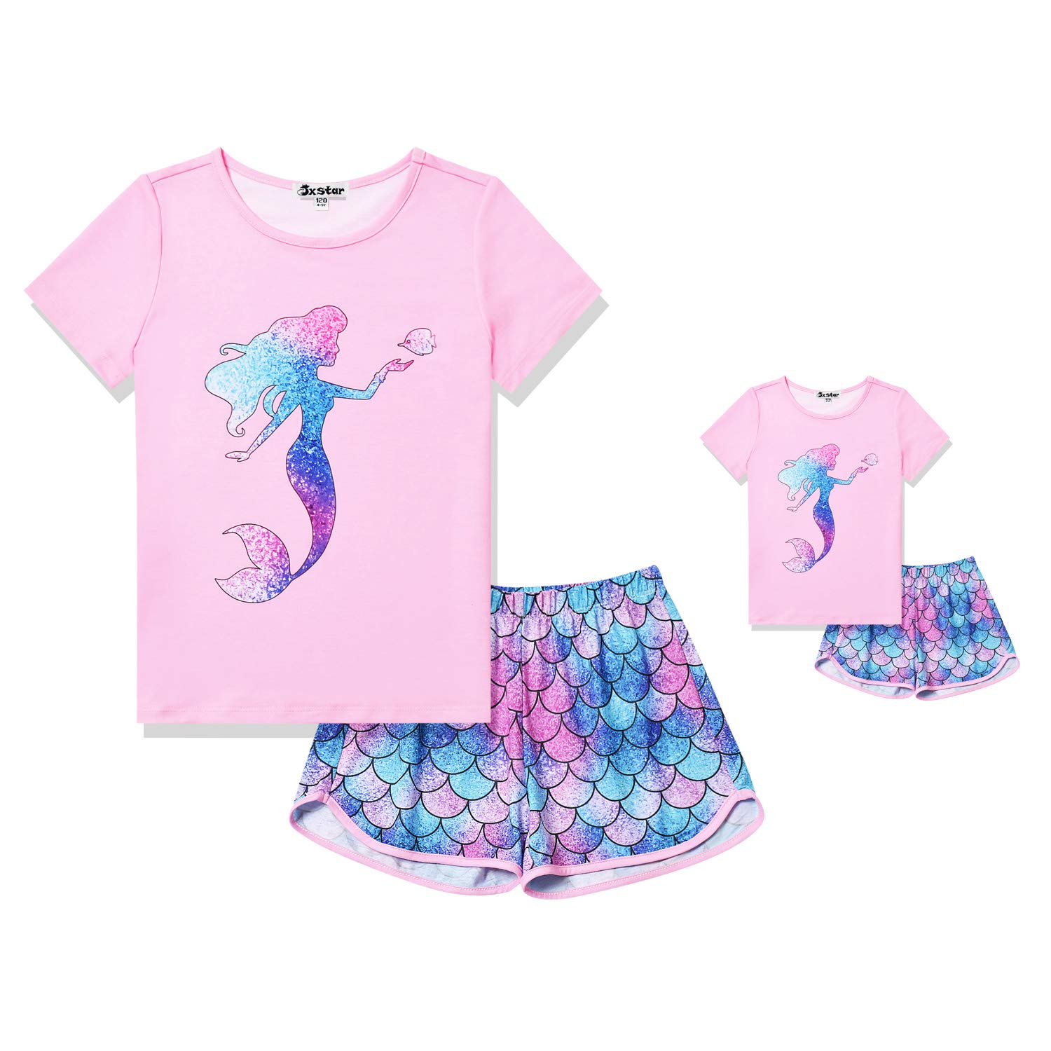 **Unicorn Pajama Set for Girls & Matching Doll Clothes | American Girl Doll Outfit | Soft & Comfortable Sleepwear for Kids & Dolls | Perfect for Sleepovers, Birthday Gifts & Playtime**