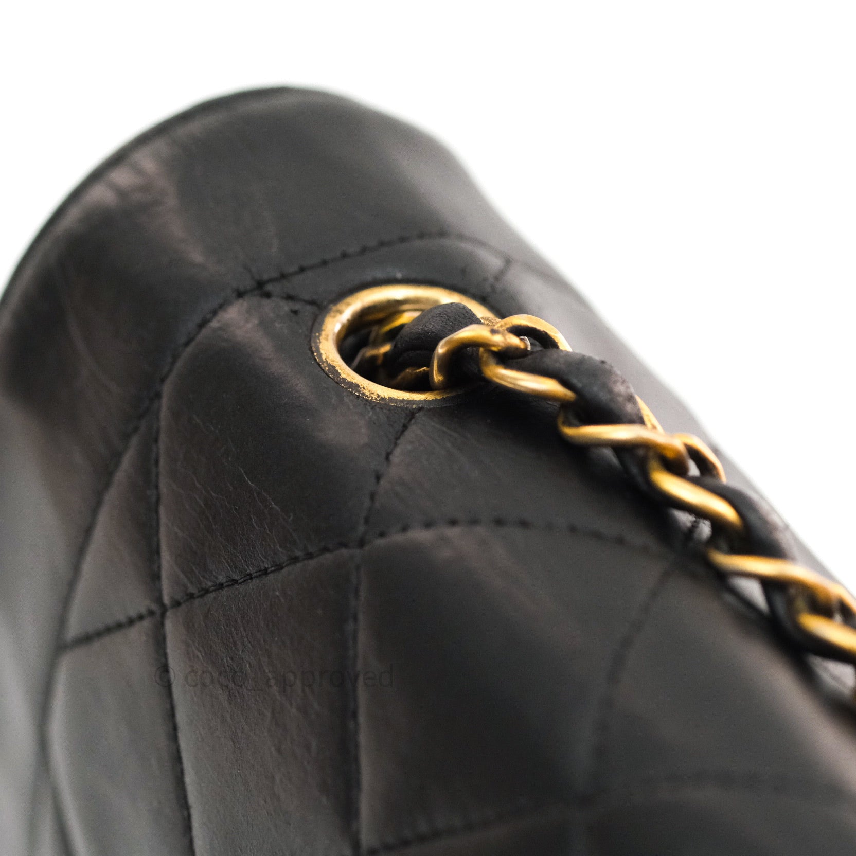 Authentic Chanel Black Quilted Lambskin Medium Vintage Classic Diana Flap Bag - Luxury Handbag for Women, Perfect for Evening Parties & Special Occasions