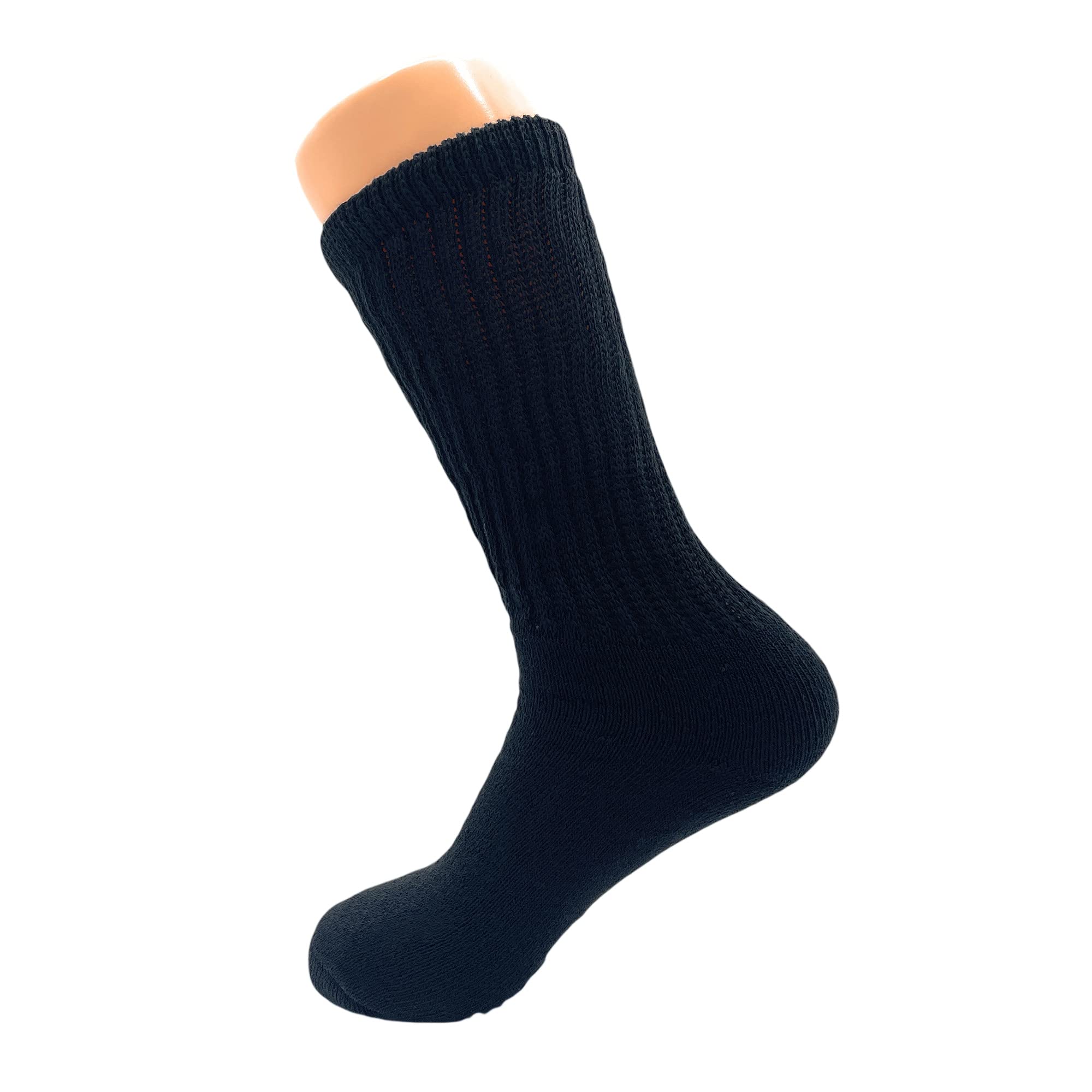 Premium American-Made Women's Cotton Mid-Calf Crew Socks - 3 Pack Cushioned Comfort for Work, Hiking & Everyday Wear
