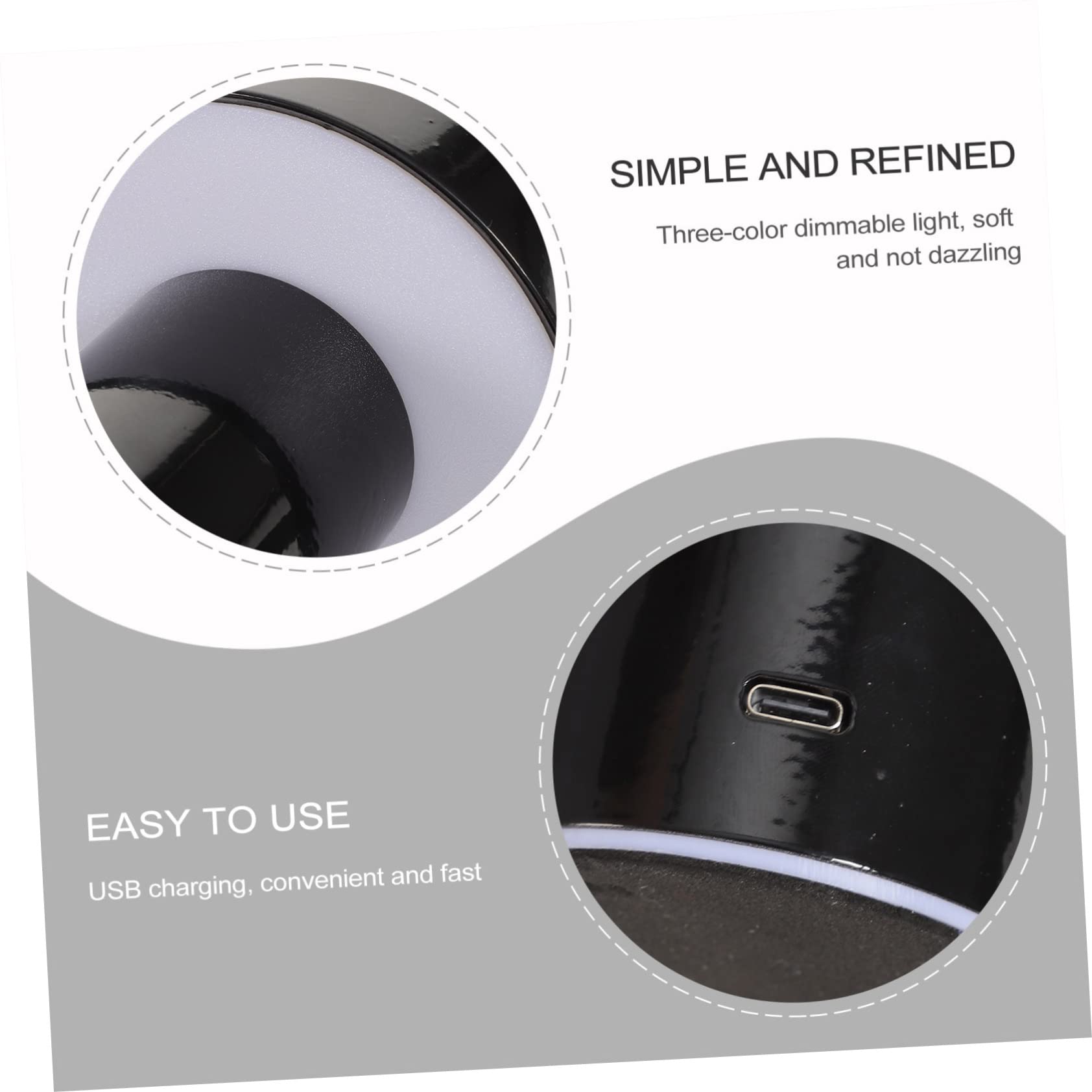 **Garneck Mushroom Night Light - USB-Powered LED Desk Lamp for Office, Kids Room & Nursery - Perfect for Bedtime, Study & Birthday Gifts**