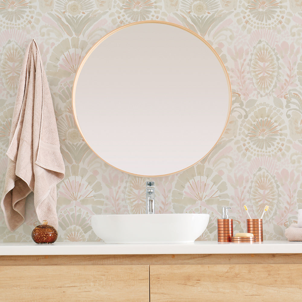 Bohemian Self-Adhesive Wallpaper - Easy Peel and Stick Removable Wallpaper for Bedroom, Living Room, Home Decor - Perfect for Accent Walls, DIY Home Renovation & Rental Apartment Makeovers