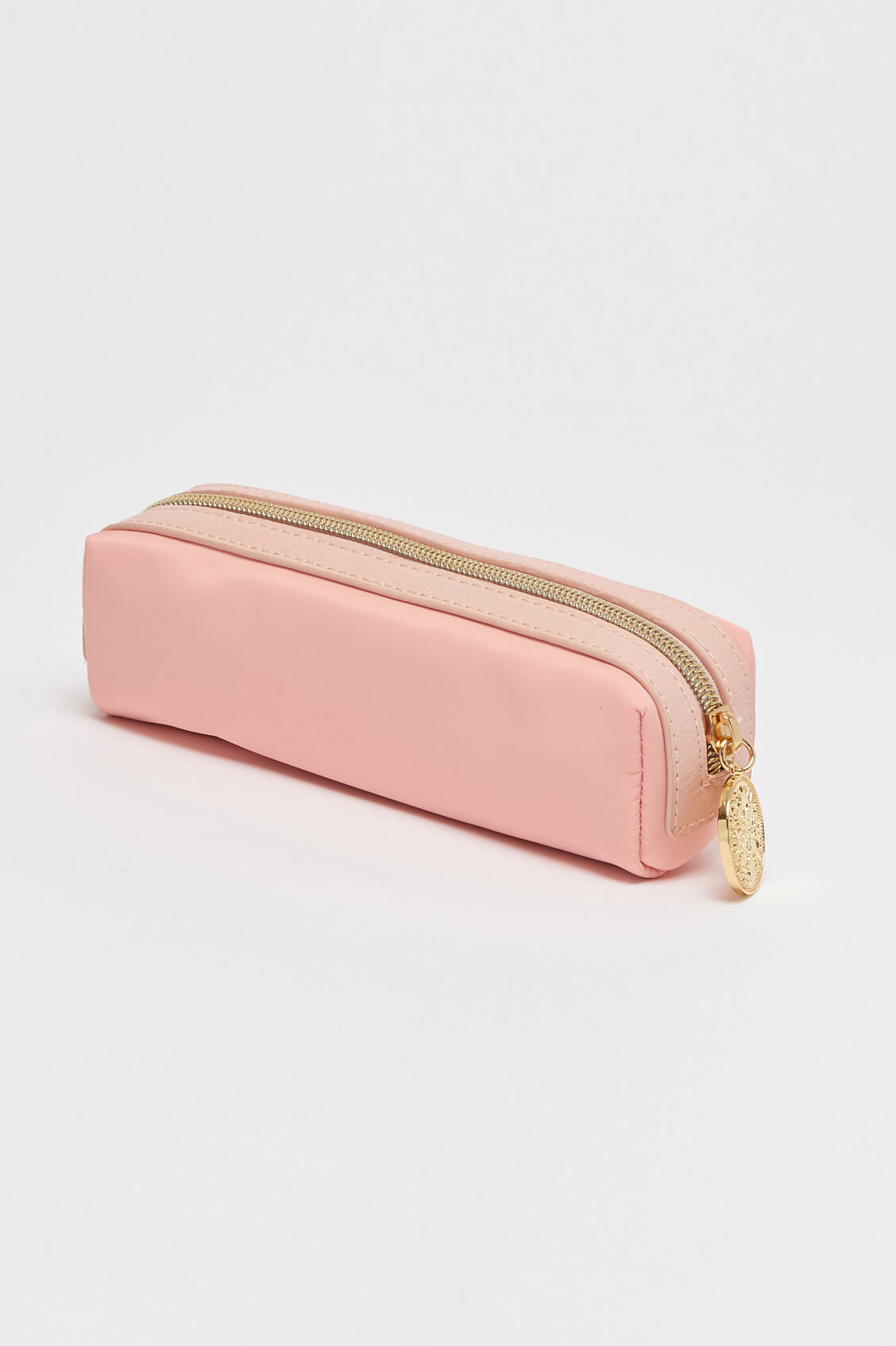 Stylish Blush Pink Pencil Case with Charm EBP3807 - Cute School & Office Organizer for Pens, Markers & Art Supplies