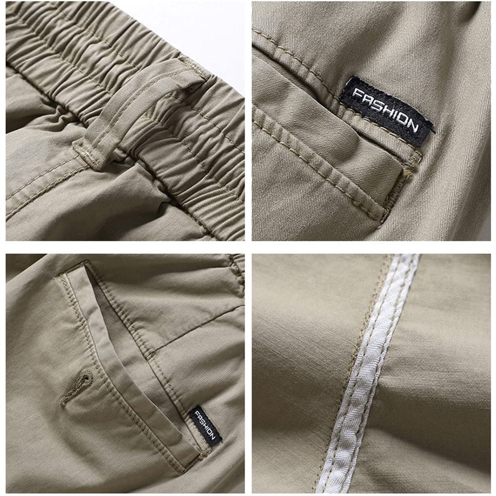 Lightweight Men's Work Cargo Pants - Durable Outdoor Hiking Trousers with Multiple Pockets for Construction, Camping & Everyday Wear