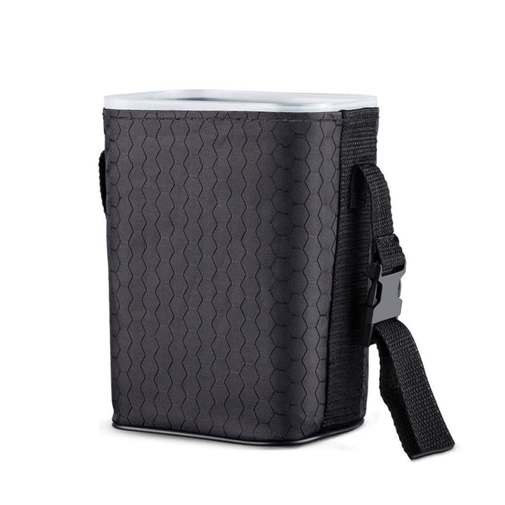 liushop Car Trash Can - Hanging Multifunctional Car Garbage Bag, Creative Storage Organizer for Vehicle, Home & Office Use (Black, No Cover) - Perfect for Road Trips, Commuting & Indoor Waste Management