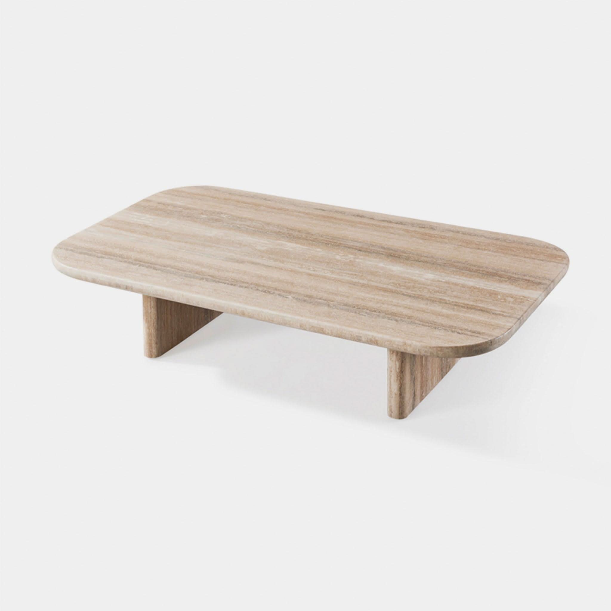 Modern Rectangle Coffee Table for Living Room - Solid Wood Ford Style Coffee Table with Storage Shelf - Perfect for Small Spaces, Apartments & Home Decor