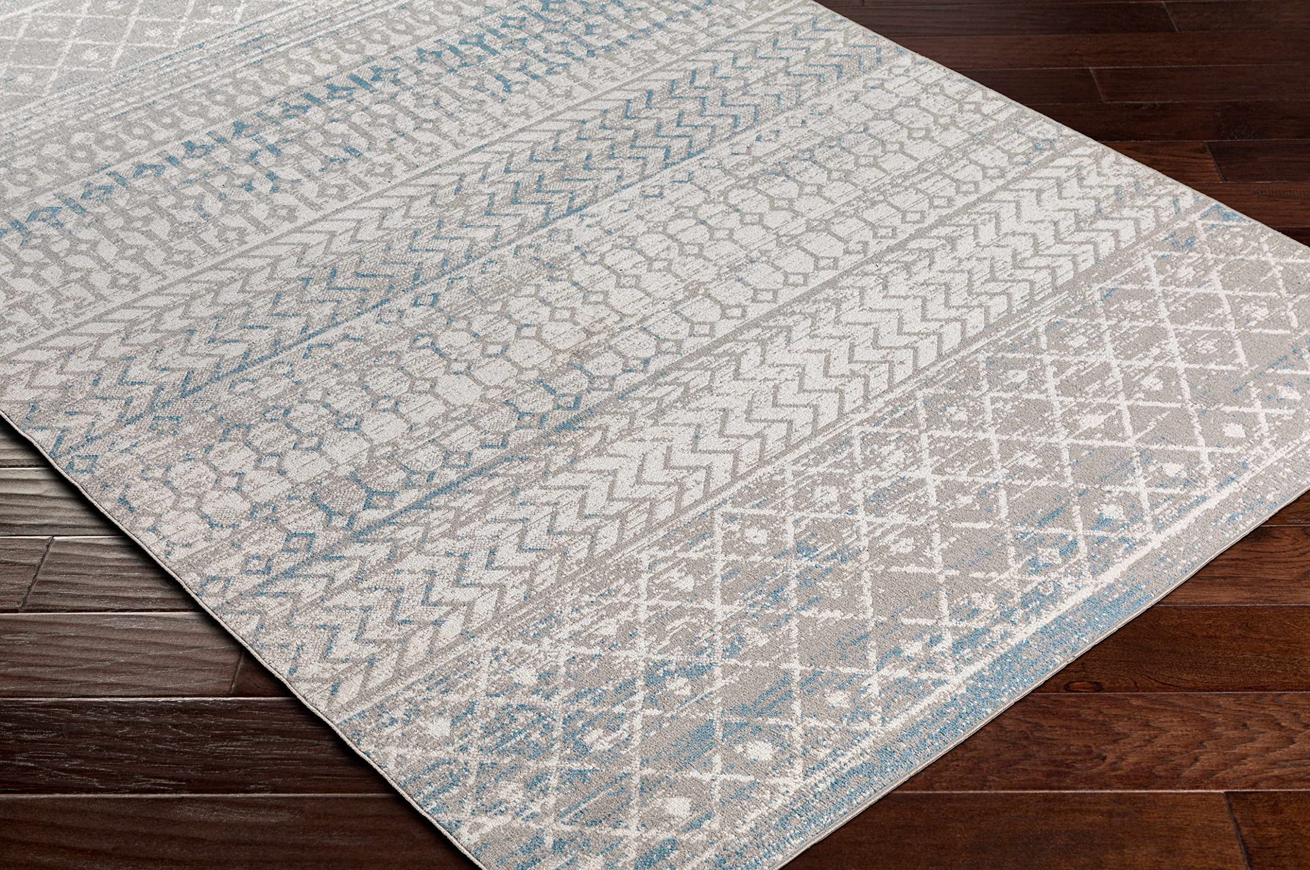Springbok Machine Washable Area Rug - Blue & Gray 7'10