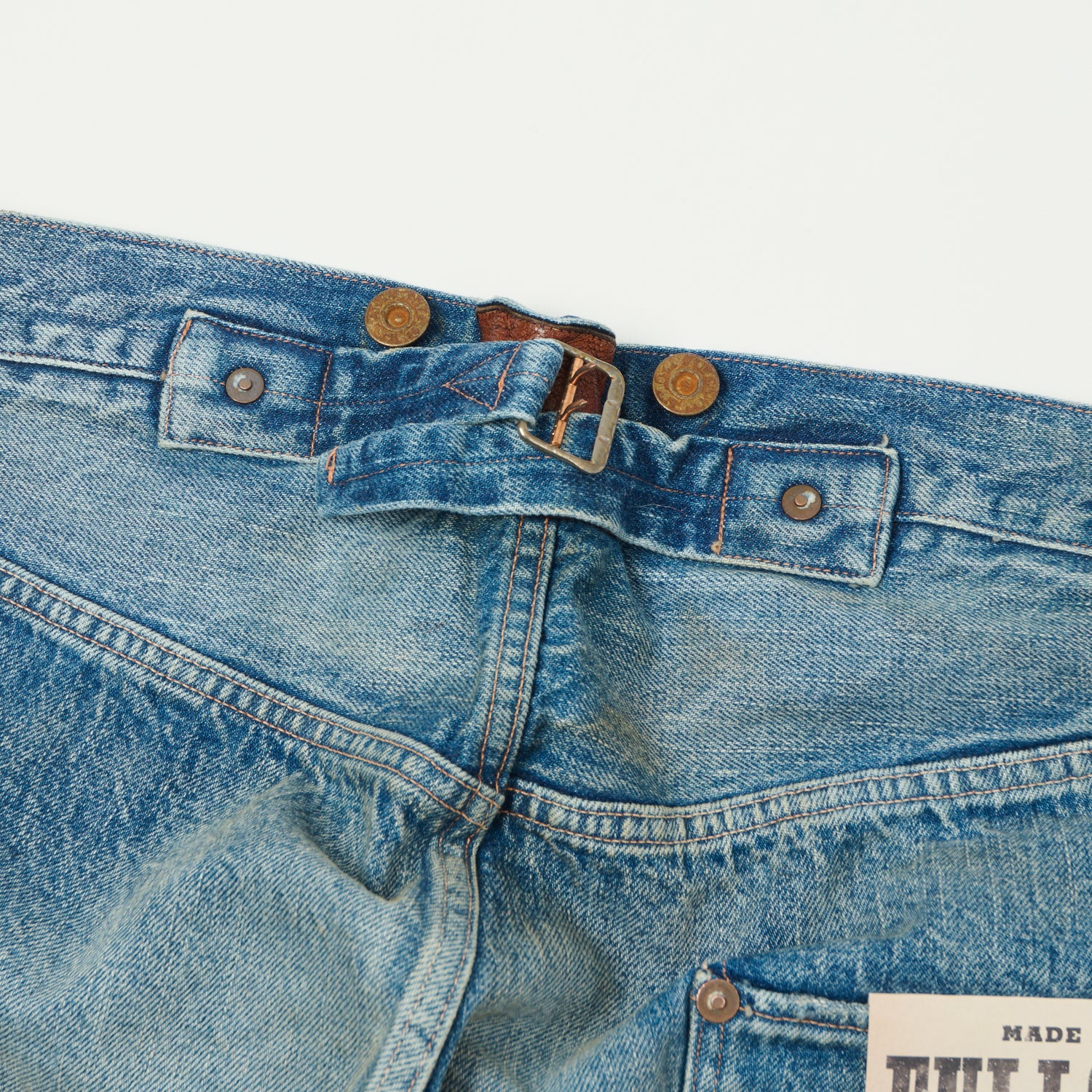 Full Count 1373HW 'Son of the Soil' 13.7oz Loose Straight Heavy Wash Denim Jeans for Men | Vintage Workwear & Casual Style