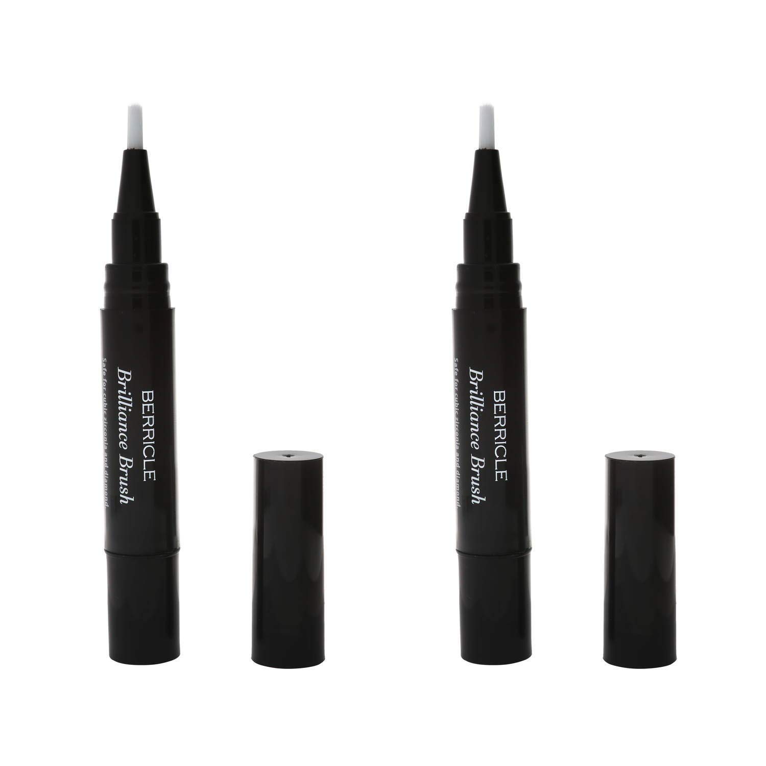 BERRICLE 2-Piece Diamond & Cubic Zirconia Jewelry Cleaning Pen - Professional Jewelry Cleaner for Rings, Necklaces, Earrings - Perfect for Home & Travel Use