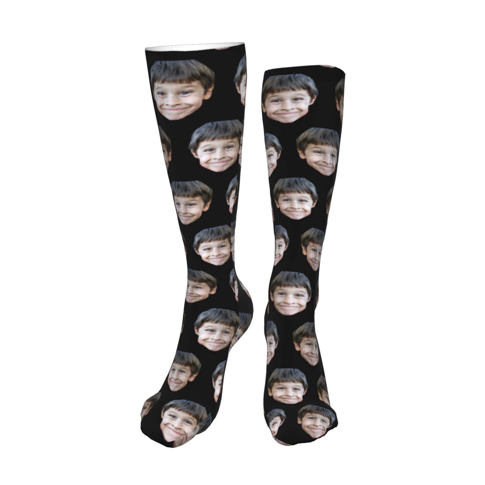 Custom Face Socks Personalized - Print Your Photo on Socks for Men, Women & Couples | Unique Christmas Gift Idea | Funny Novelty Socks for Parties, Holidays & Special Occasions