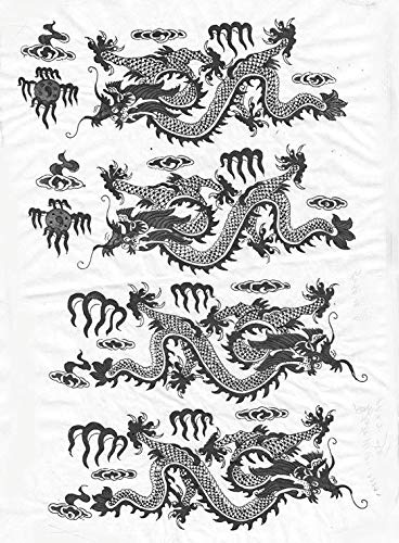Premium Ceramic Decals - Intricate Black Dragon Design for DIY Pottery, Mugs & Tiles | Perfect for Home Decor, Gift Giving & Craft Projects