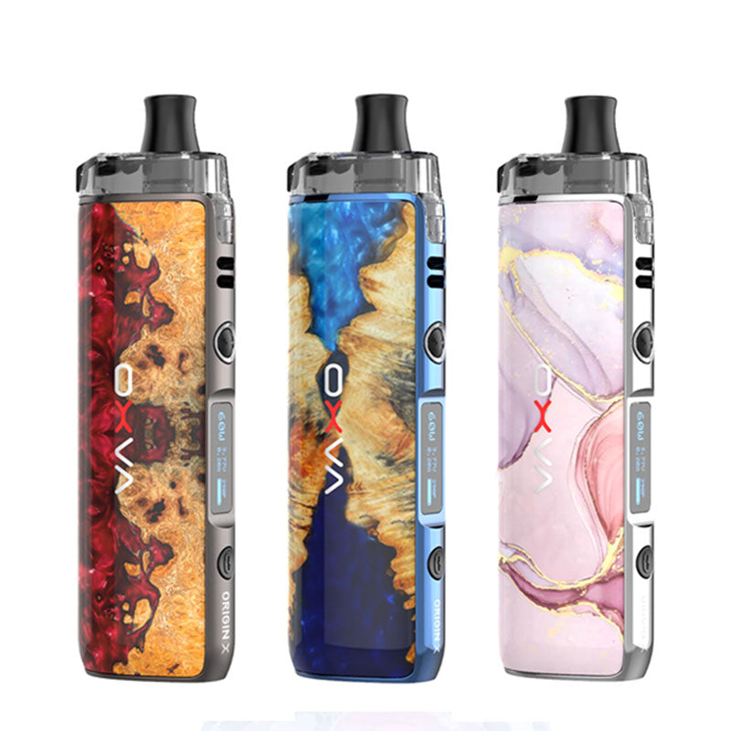 OXVA Origin X 60W Pod Mod Kit - Refillable Vape System with Adjustable Wattage for Smooth Vaping at Home or On-The-Go