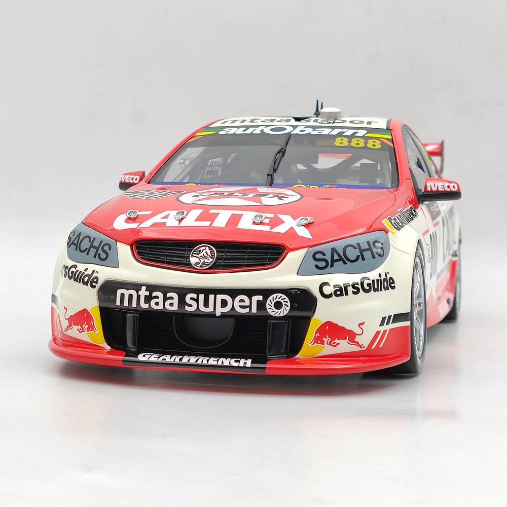 1:12 Scale Holden VF Commodore Team Vortex 2017 Sandown 500 Retro Round B12H17S Diecast Model Car - Collectible Resin Toy for Adults, Perfect Gift for Racing Fans & Car Enthusiasts - Ideal for Display, Racing Collections, and Nostalgic Home Decor