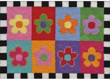 Premium Needlepoint Kit for Flower Embroidery - DIY Cross Stitch Craft Set for Beginners & Experts - Perfect for Home Decor, Gifts & Relaxation