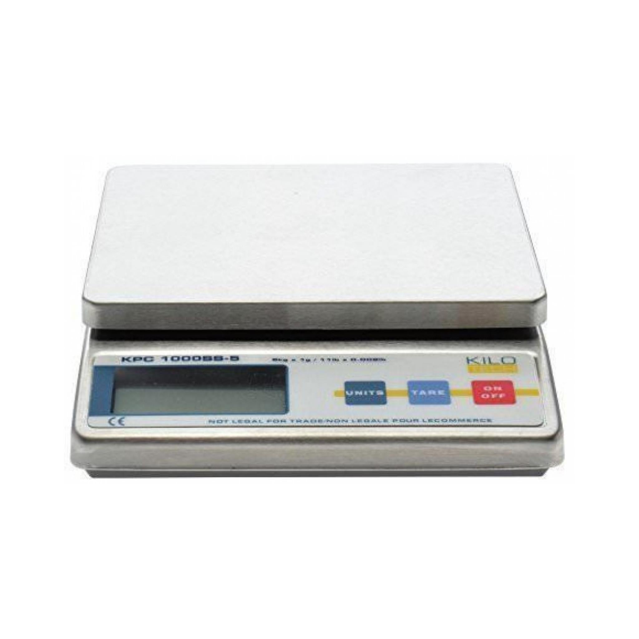 Kilotech KPC 1000 Stainless Steel Portion Control Scale - Perfect for Commercial Kitchens, Bakeries & Food Service Businesses