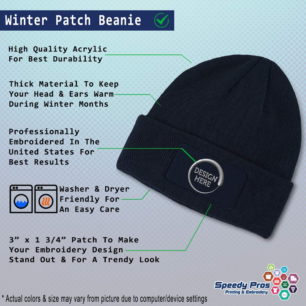 Warm Acrylic Patch Beanie for Men & Women - Costa Rica Love Winter Skull Cap Hat - Perfect for Cold Weather, Outdoor Activities & Casual Wear