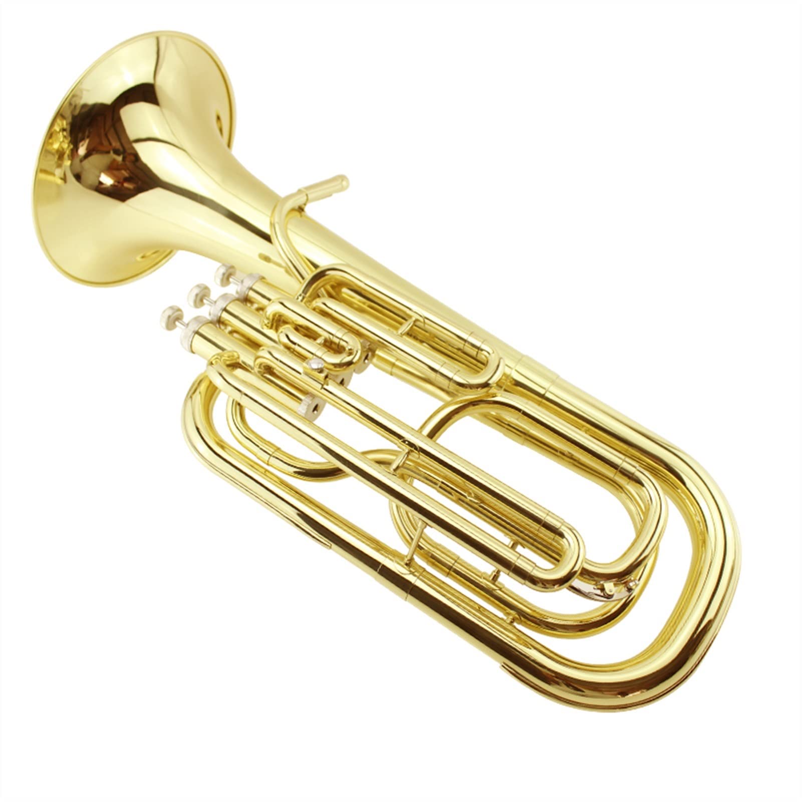 Professional B Flat Key Brass Euphonium - 3-Key Tenor Instrument for Beginners & Advanced Players | Perfect for School Bands, Orchestras & Solo Performances