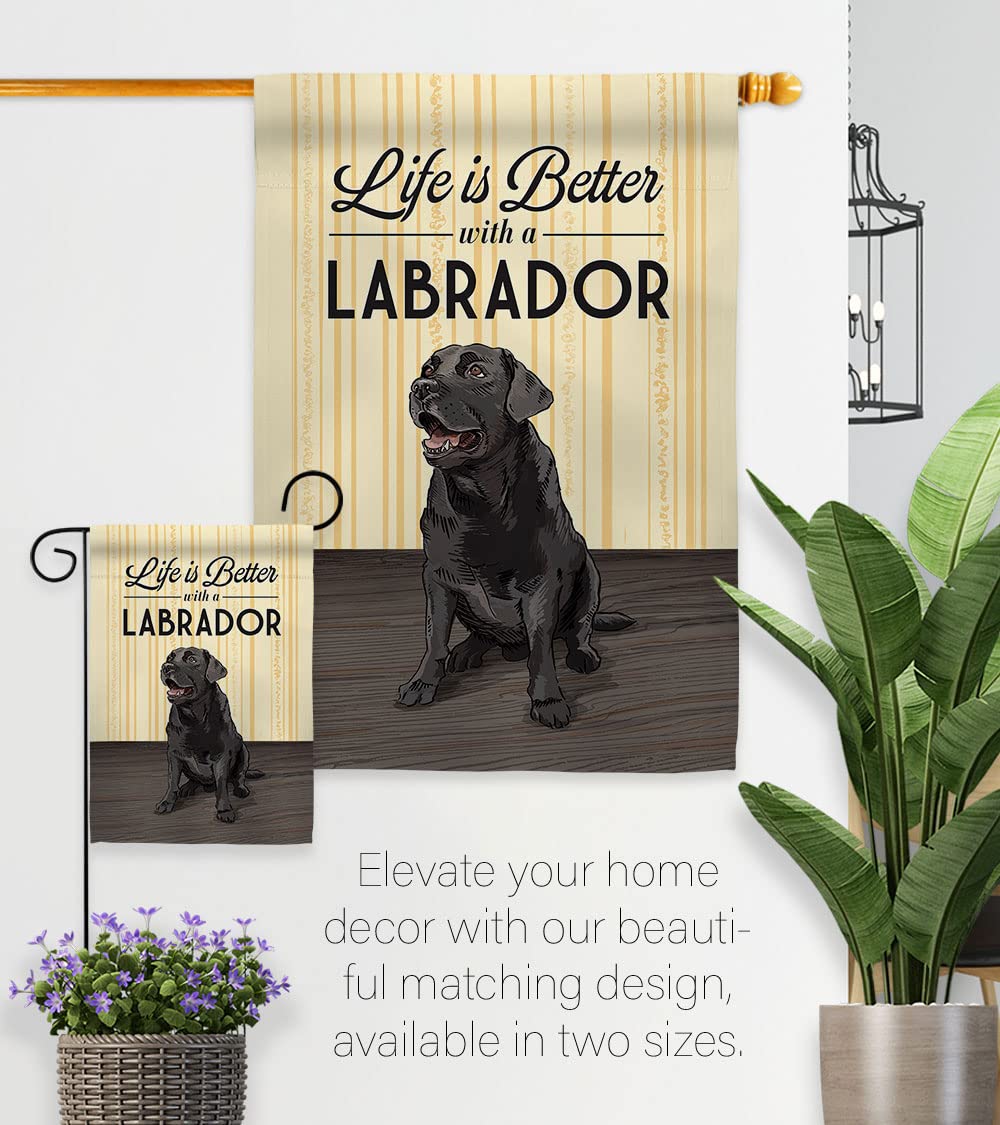 Life is Better Pets House Flag Set 28x40 - Outdoor Decor for Gardens