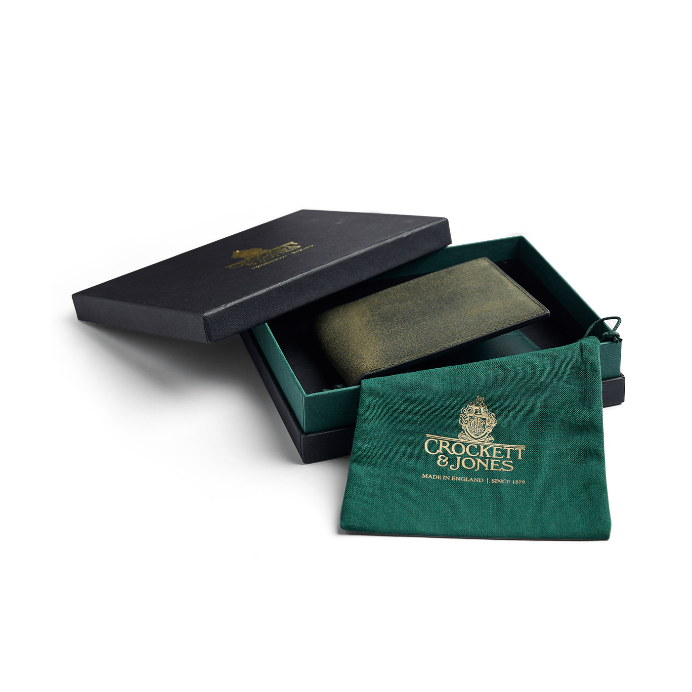 Premium Green Rough Out Suede Billfold Wallet for Men - Slim RFID Blocking Leather Wallet with Multiple Card Slots & Cash Pocket - Perfect for Everyday Carry, Travel & Business Use