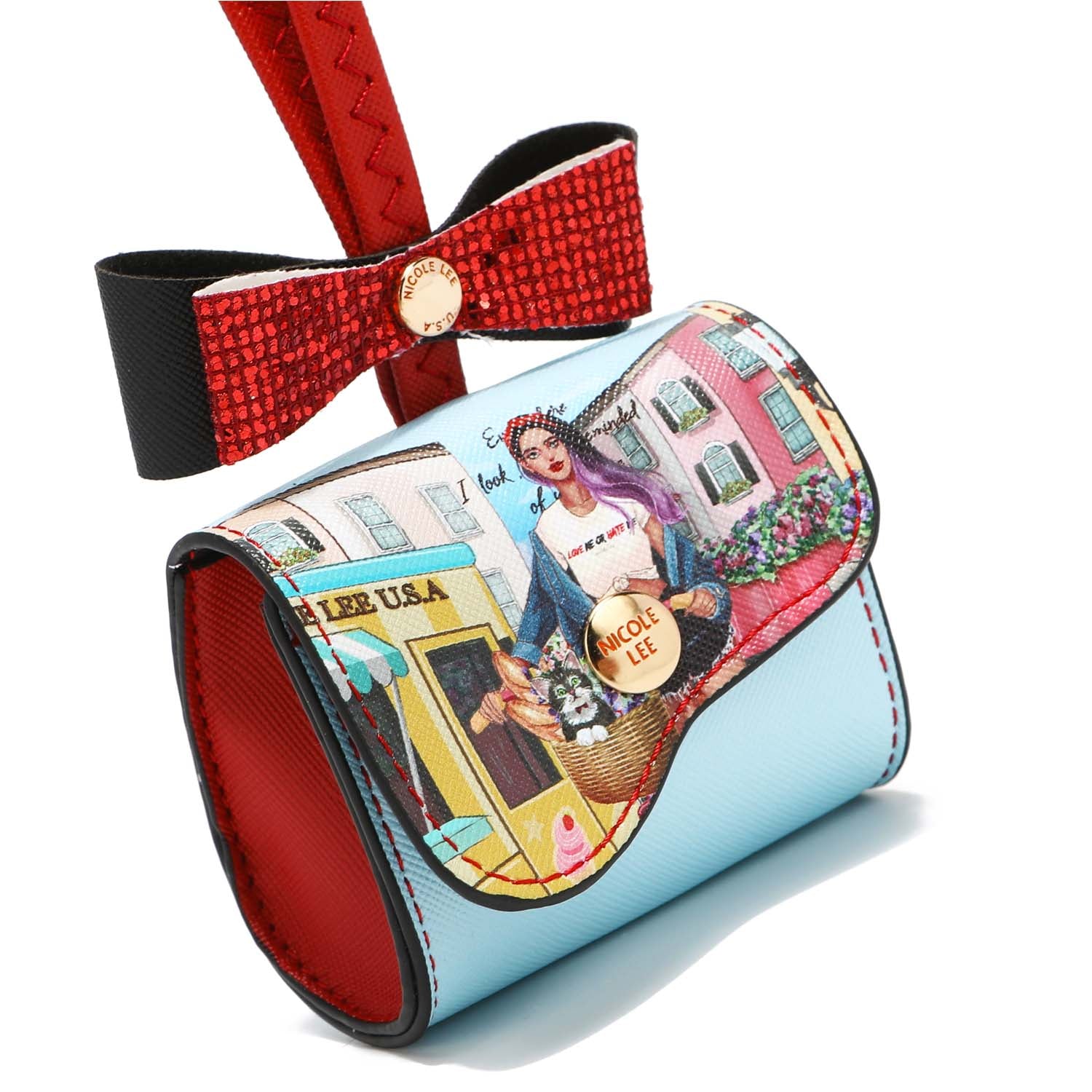 Sparkly Glitter Bow Mini Coin Purse for Women - Small Wallet for Cash, Cards & Coins - Perfect for Parties, Gifts & Everyday Use