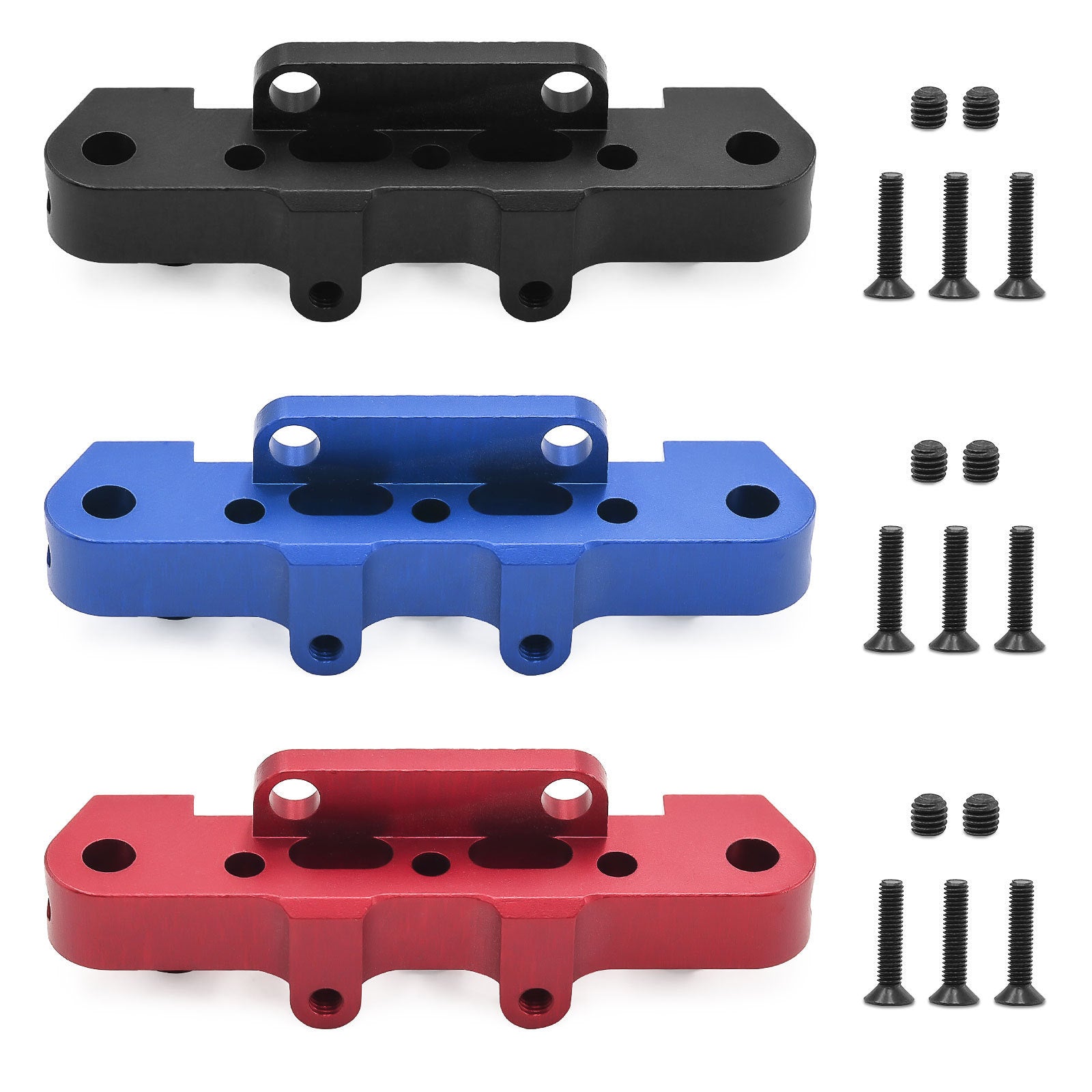 ARRMA 1/8 Scale Kraton Outcast Talion Typhon RC Car Aluminum Front Bumper Mount W246 - Durable Upgrade Part for Off-Road Bashing & Racing