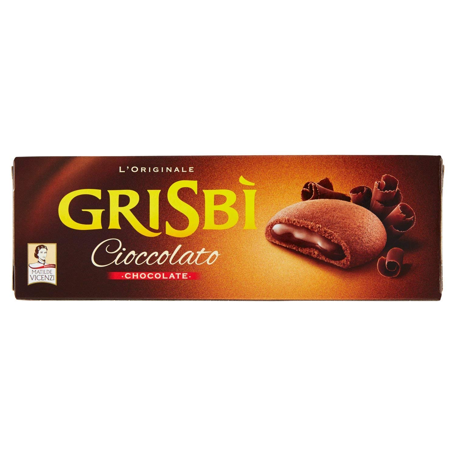 Grisbi Double Chocolate Biscuits 150g - Crunchy Italian Cookies by Vicenzi - Perfect for Coffee, Tea, and Snacking at Home or Office