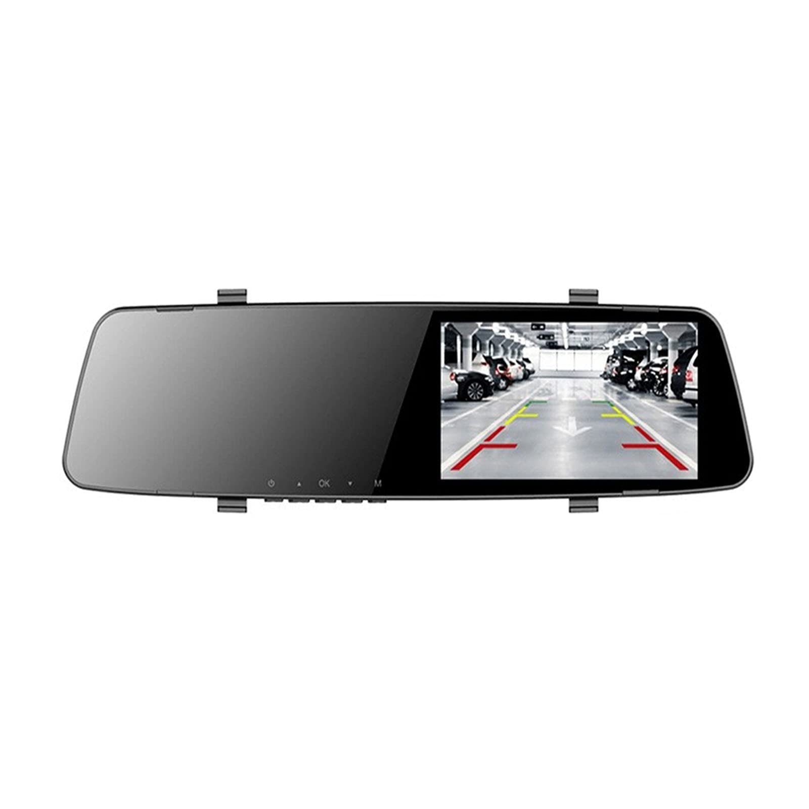 Full HD 1080P DONCK Driving Camera - 4.5 Inch Rearview Mirror DVR with Dual Lens, Car Backup Camera & Digital Video Recorder (SD Card Not Included) | Perfect for Night Driving, Parking Assistance & Road Trip Recording